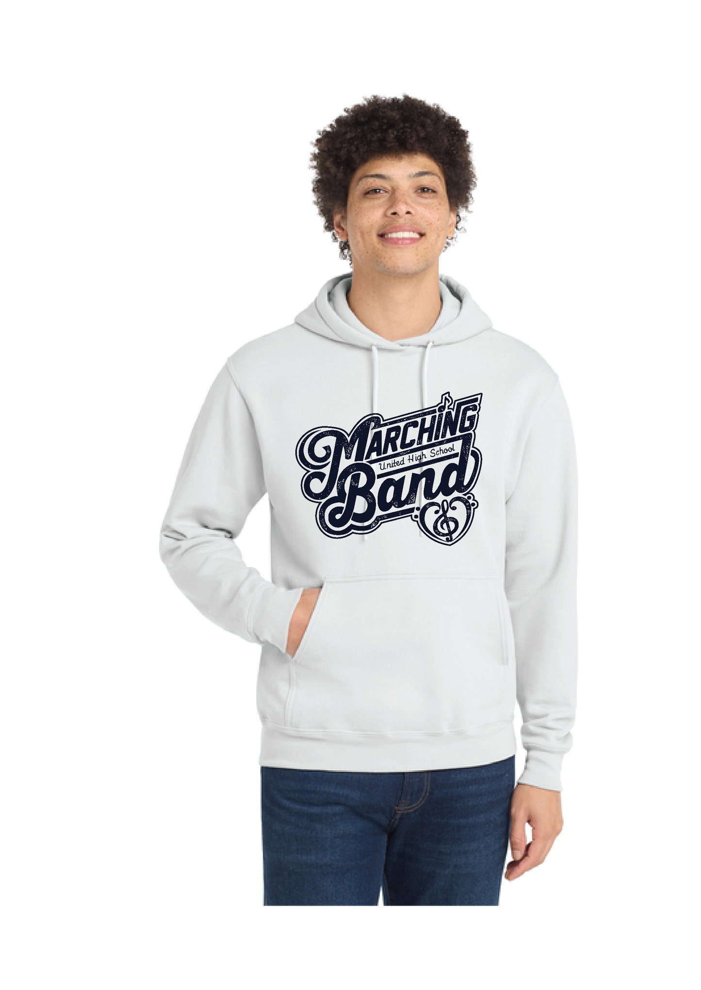 UNITED EAGELS BAND PC78H Port & Company® Core Fleece Pullover Hooded Sweatshirt 3