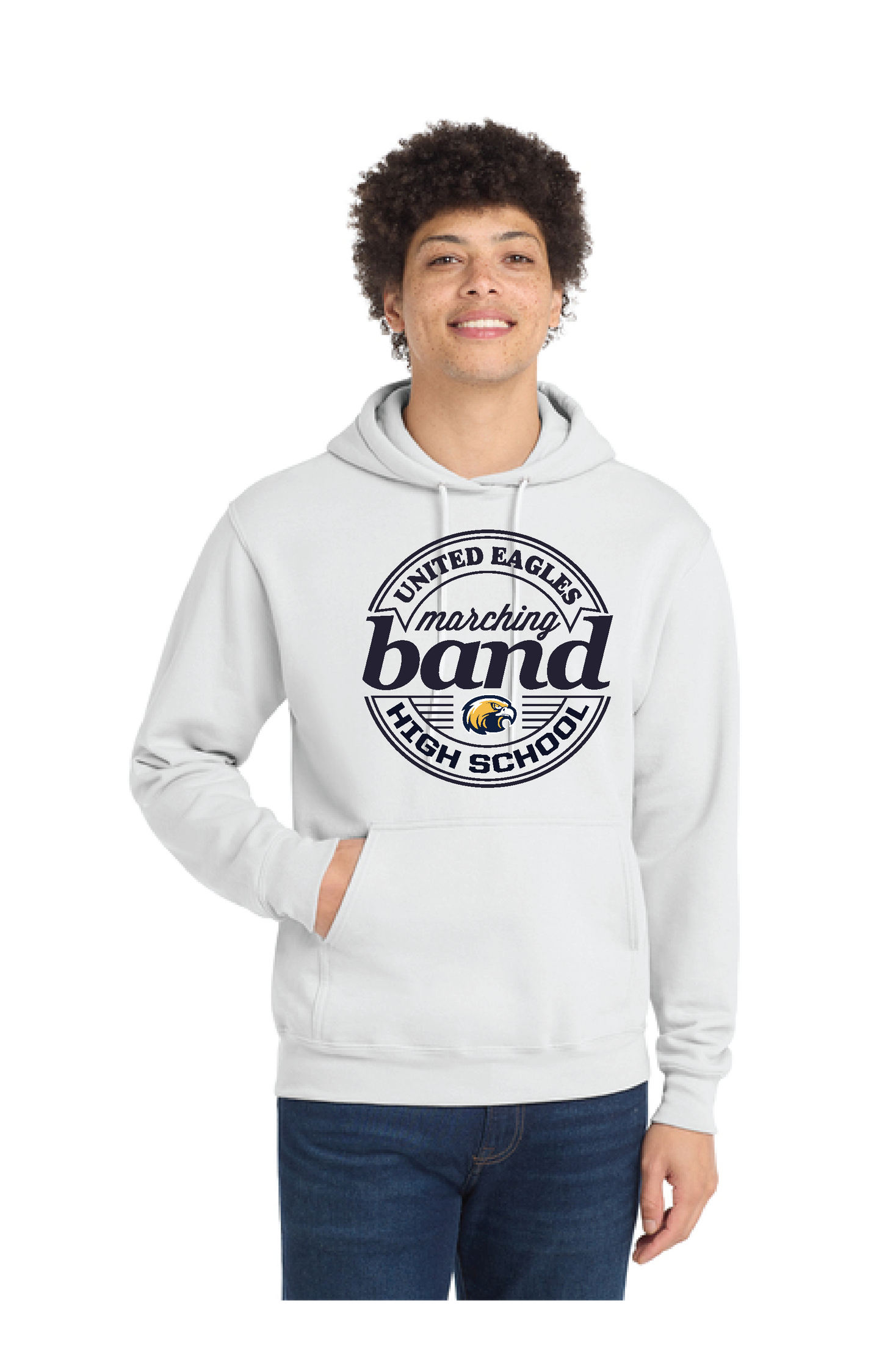 UNITED EAGELS BAND PC78H Port & Company® Core Fleece Pullover Hooded Sweatshirt 5