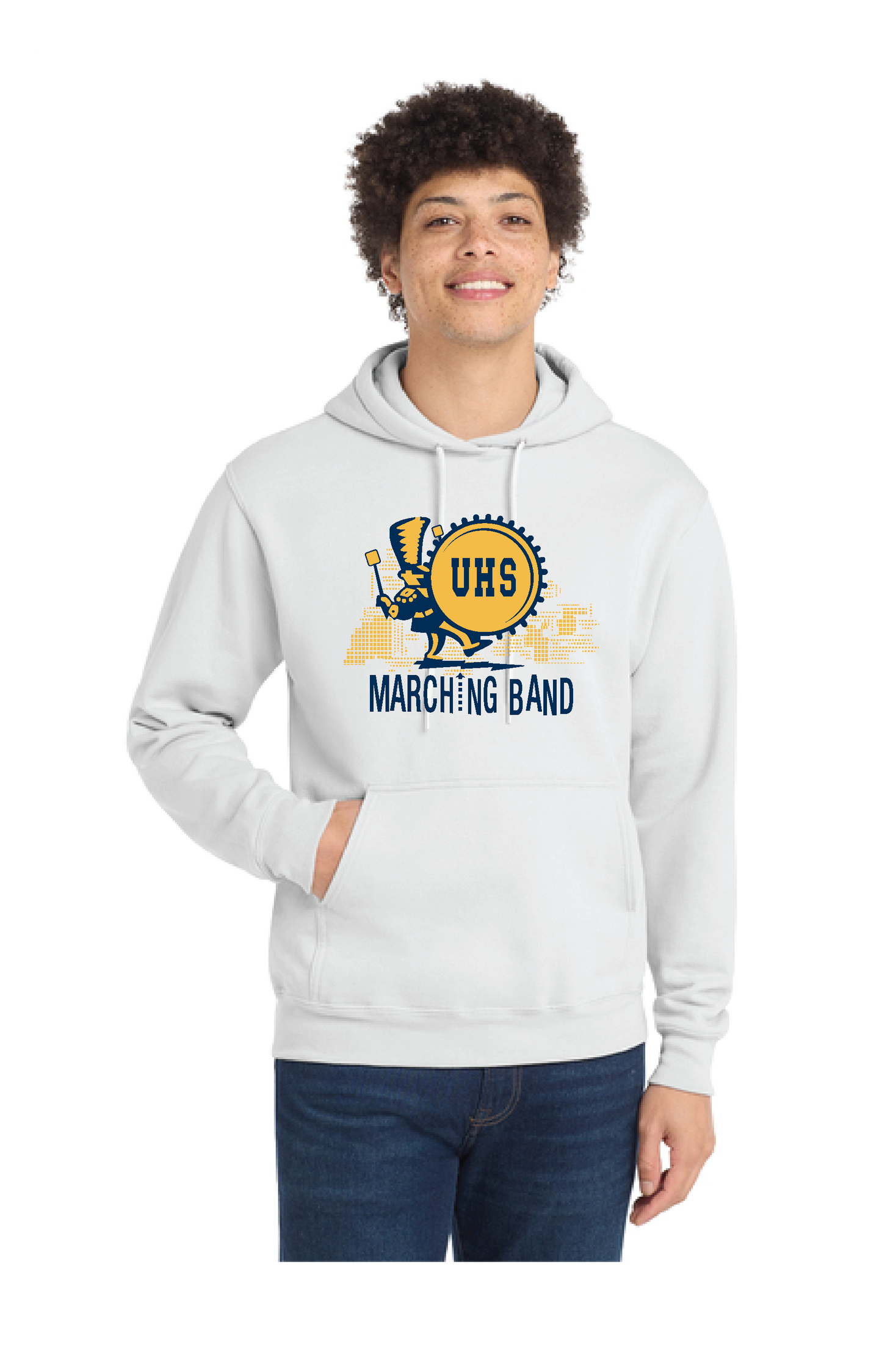 UNITED EAGELS BAND PC78H Port & Company® Core Fleece Pullover Hooded Sweatshirt 6