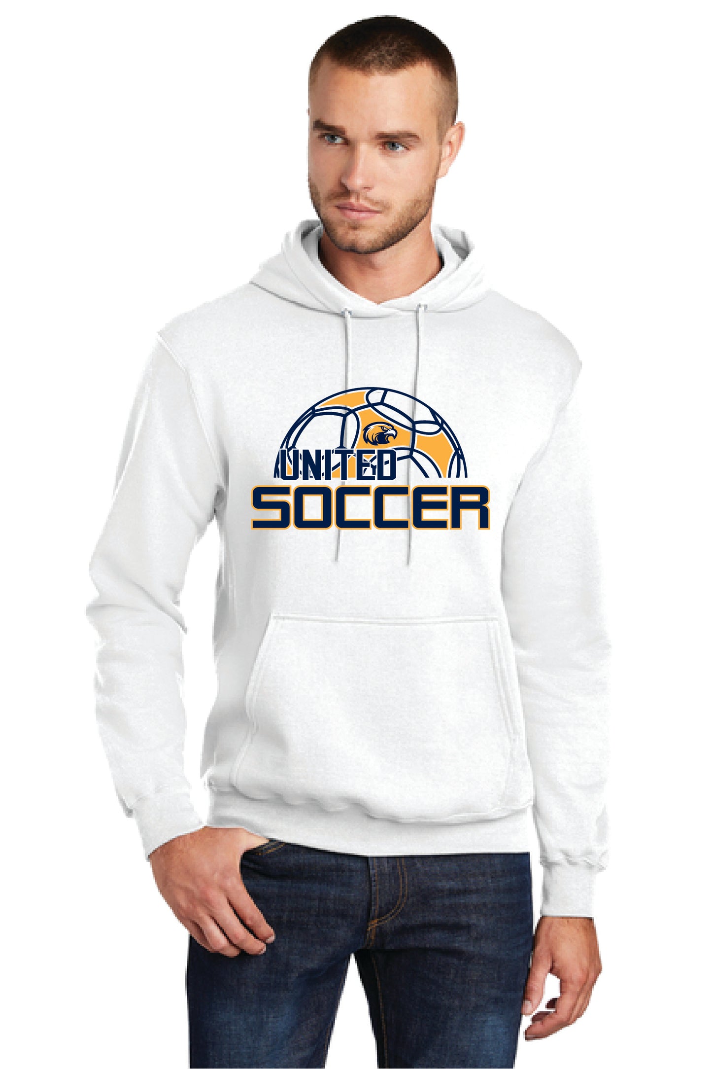 UNITED EAGELS PC78H Port & Company® Core Fleece Pullover Hooded Sweatshirt 6