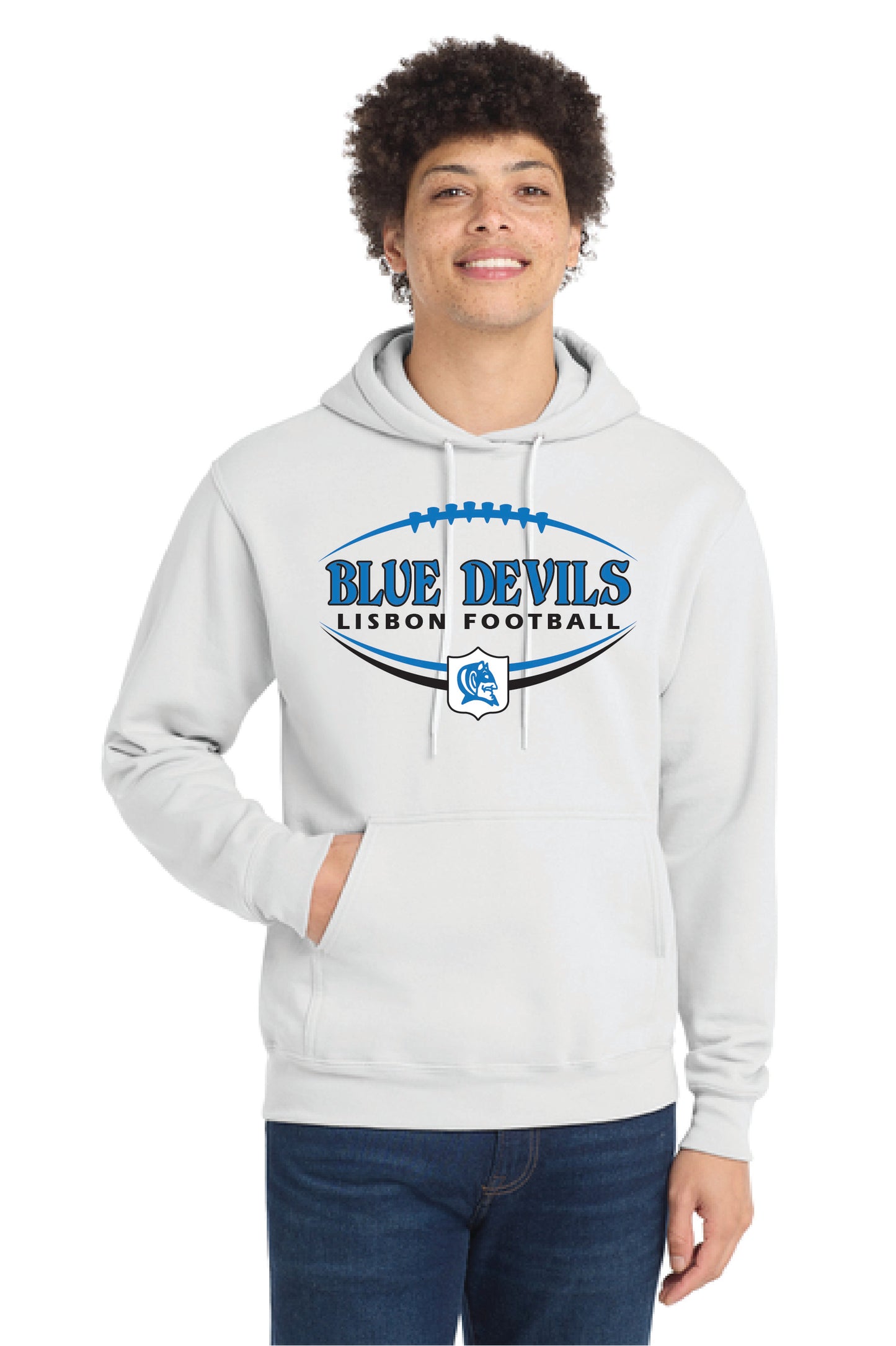 LISBON FOOTBALL PC78H Port & Company® Core Fleece Pullover Hooded Sweatshirt 12