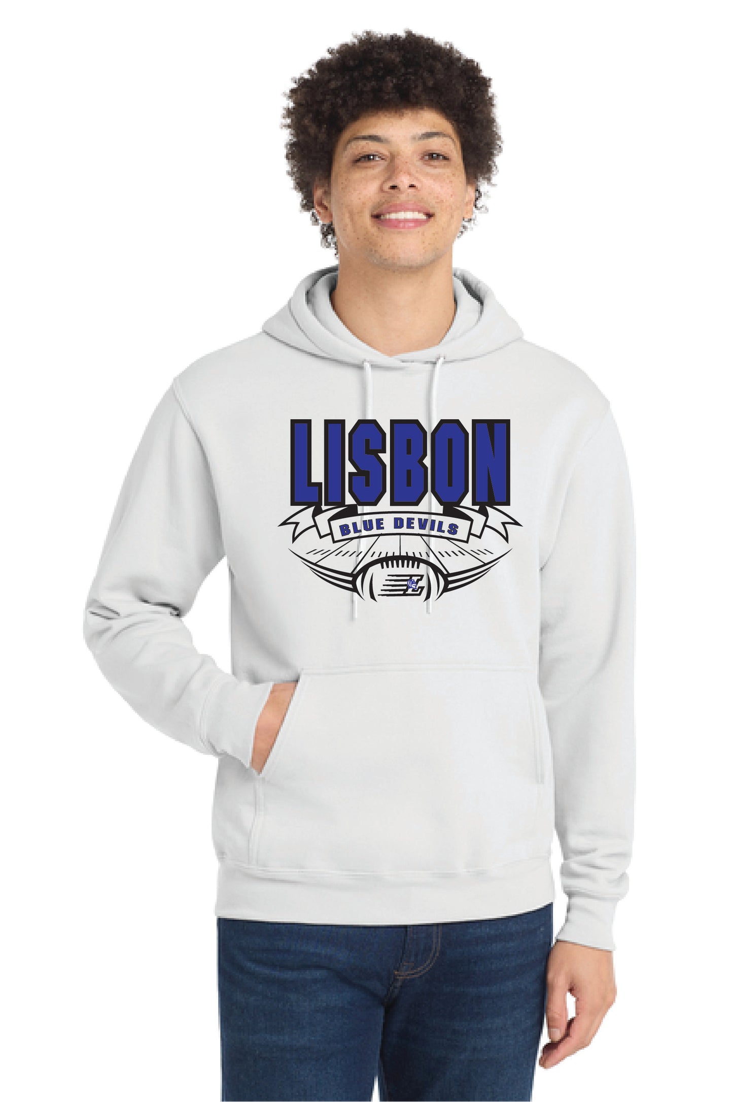 LISBON FOOTBALL PC78H Port & Company® Core Fleece Pullover Hooded Sweatshirt 3