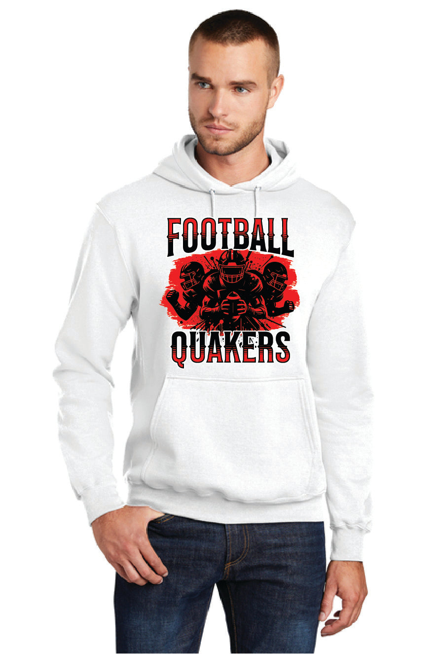 SALEM QUAKERS FOOTBALL PC78H Port & Company® Core Fleece Pullover Hooded Sweatshirt SF-10