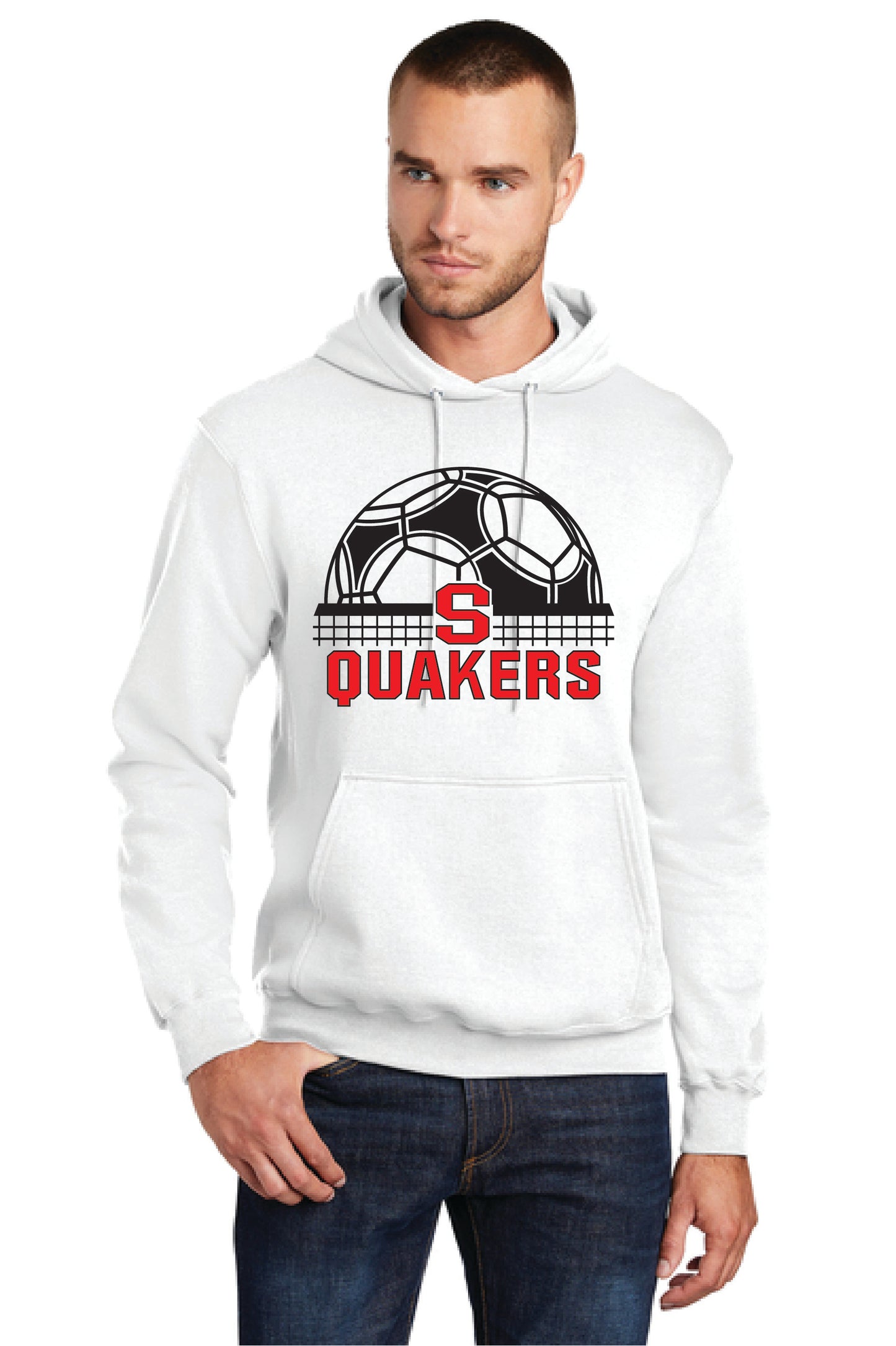 SALEM QUAKERS SOCCER PC78H Port & Company® Core Fleece Pullover Hooded Sweatshirt 7