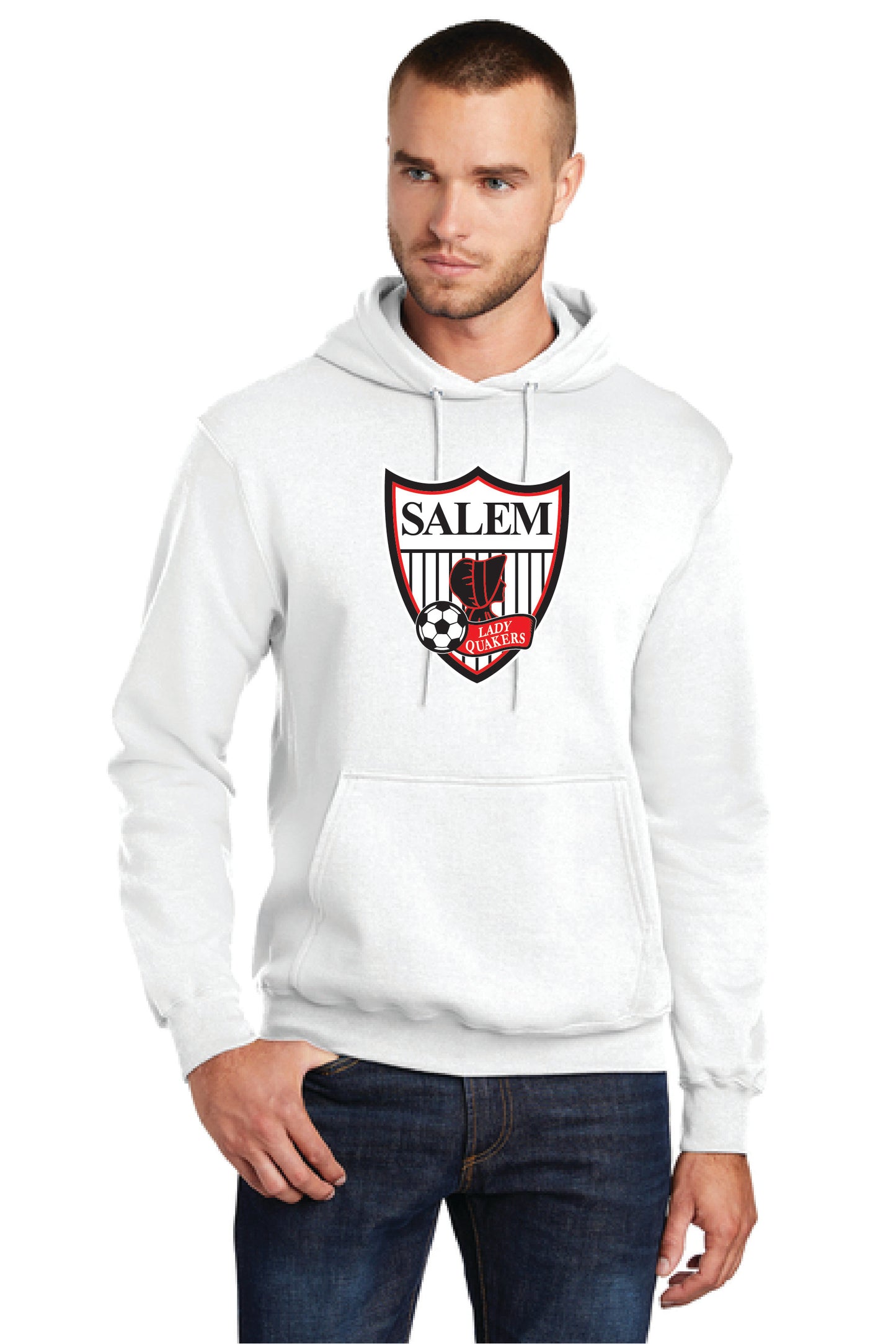 SALEM QUAKERS SOCCER PC78H Port & Company® Core Fleece Pullover Hooded Sweatshirt 5
