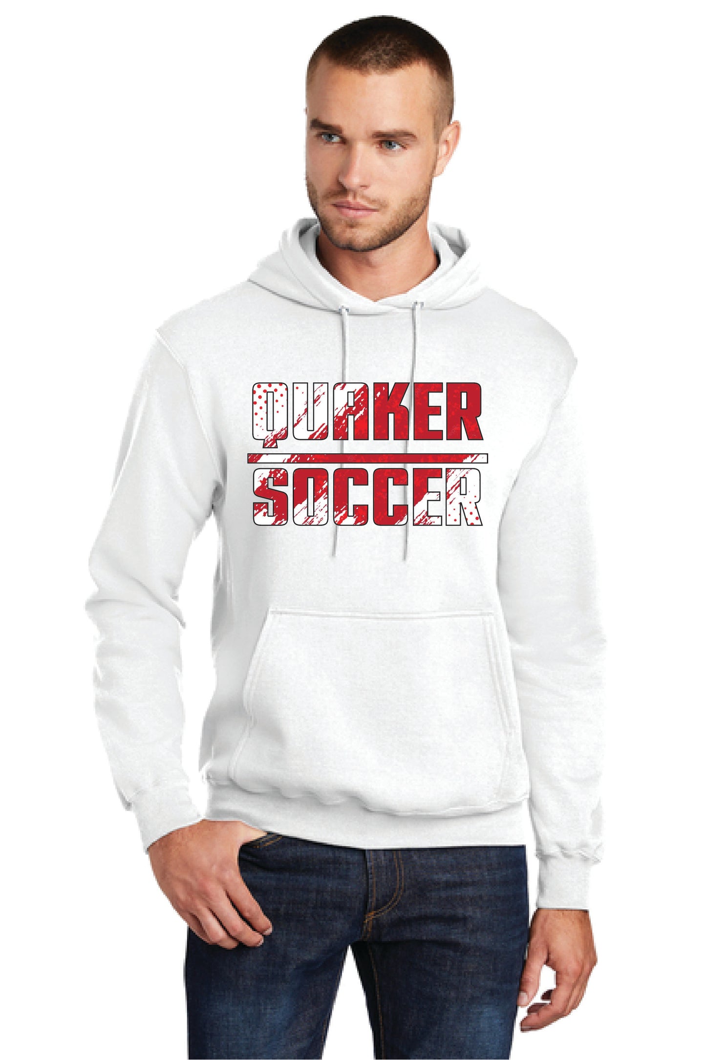 SALEM QUAKERS SOCCER PC78H Port & Company® Core Fleece Pullover Hooded Sweatshirt 8