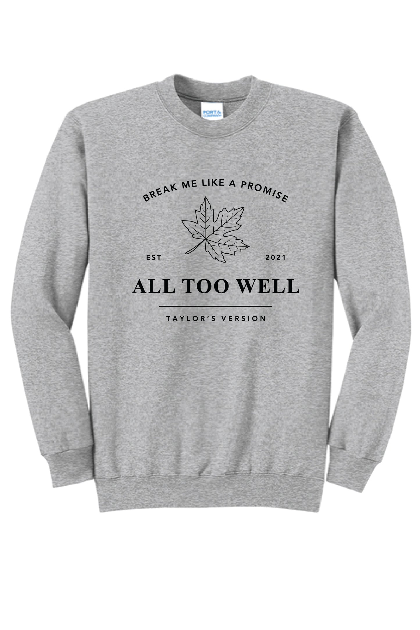 ALL TO WELL TAYLOR PC78 Core Fleece Crewneck Sweatshirt KK-5
