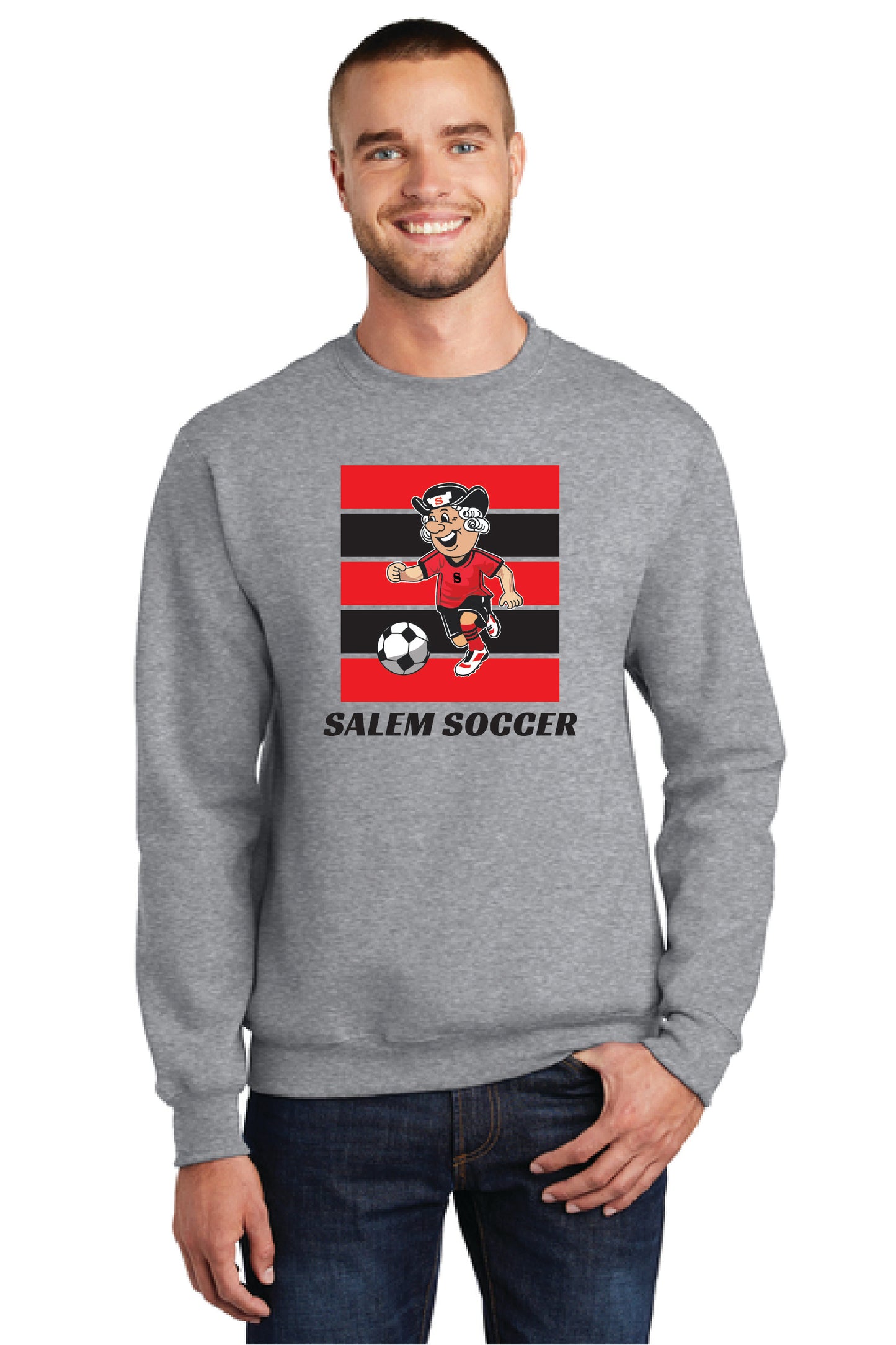 SALEM QUAKERS SOCCER Port & Company® Core Fleece Crewneck Sweatshirt 17