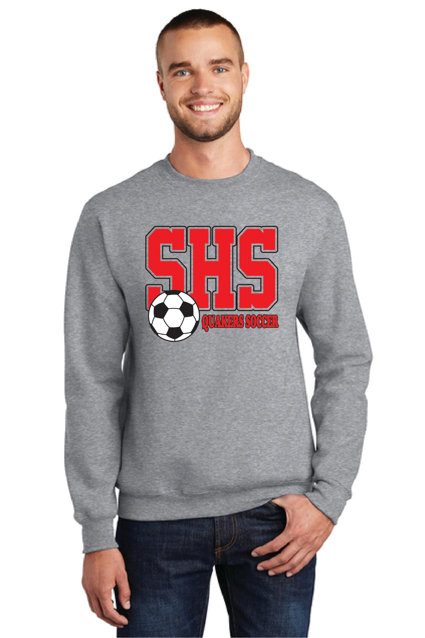 SALEM QUAKERS SOCCER Port & Company® Core Fleece Crewneck Sweatshirt 12