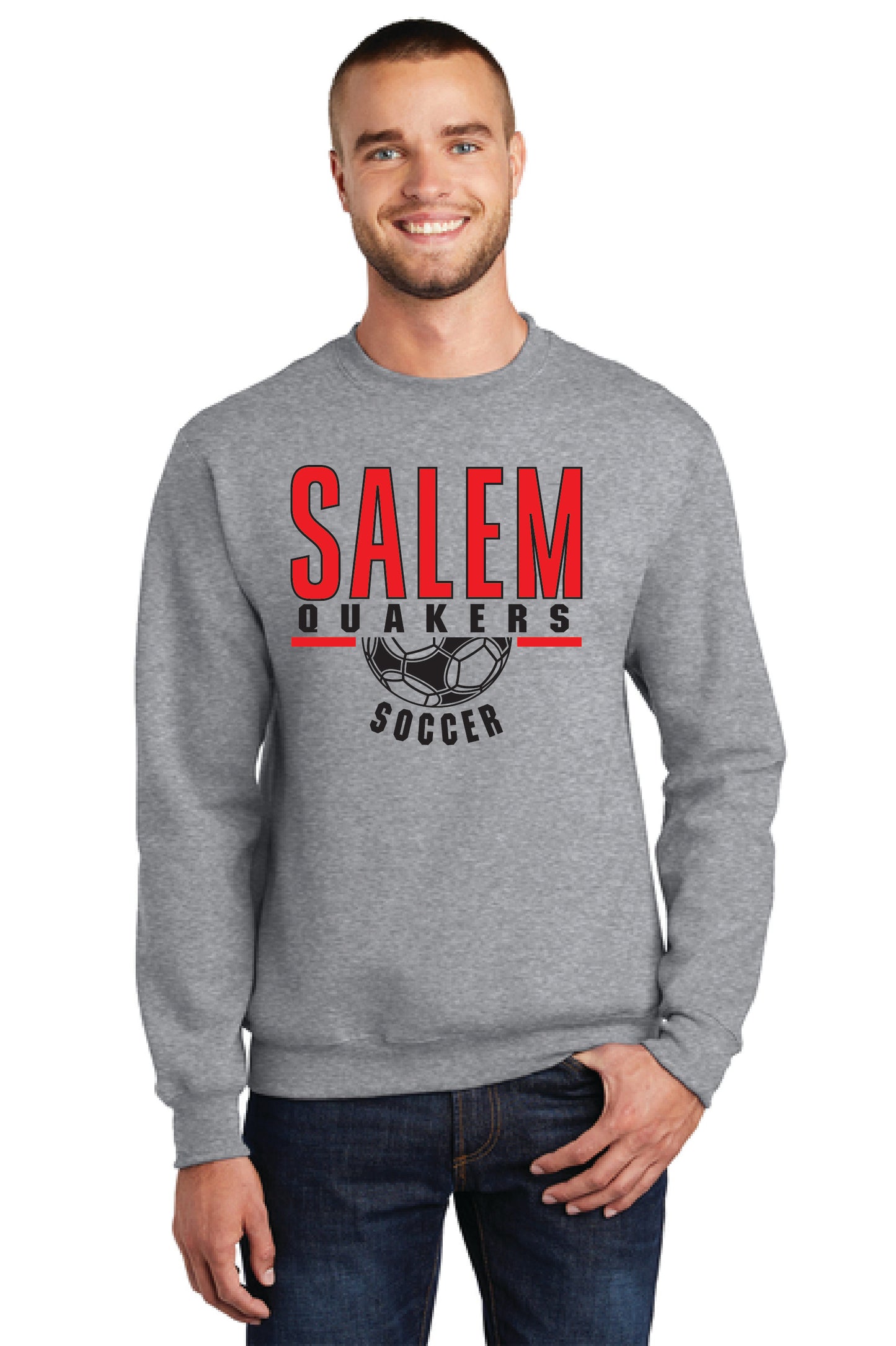SALEM QUAKERS SOCCER Port & Company® Core Fleece Crewneck Sweatshirt 3