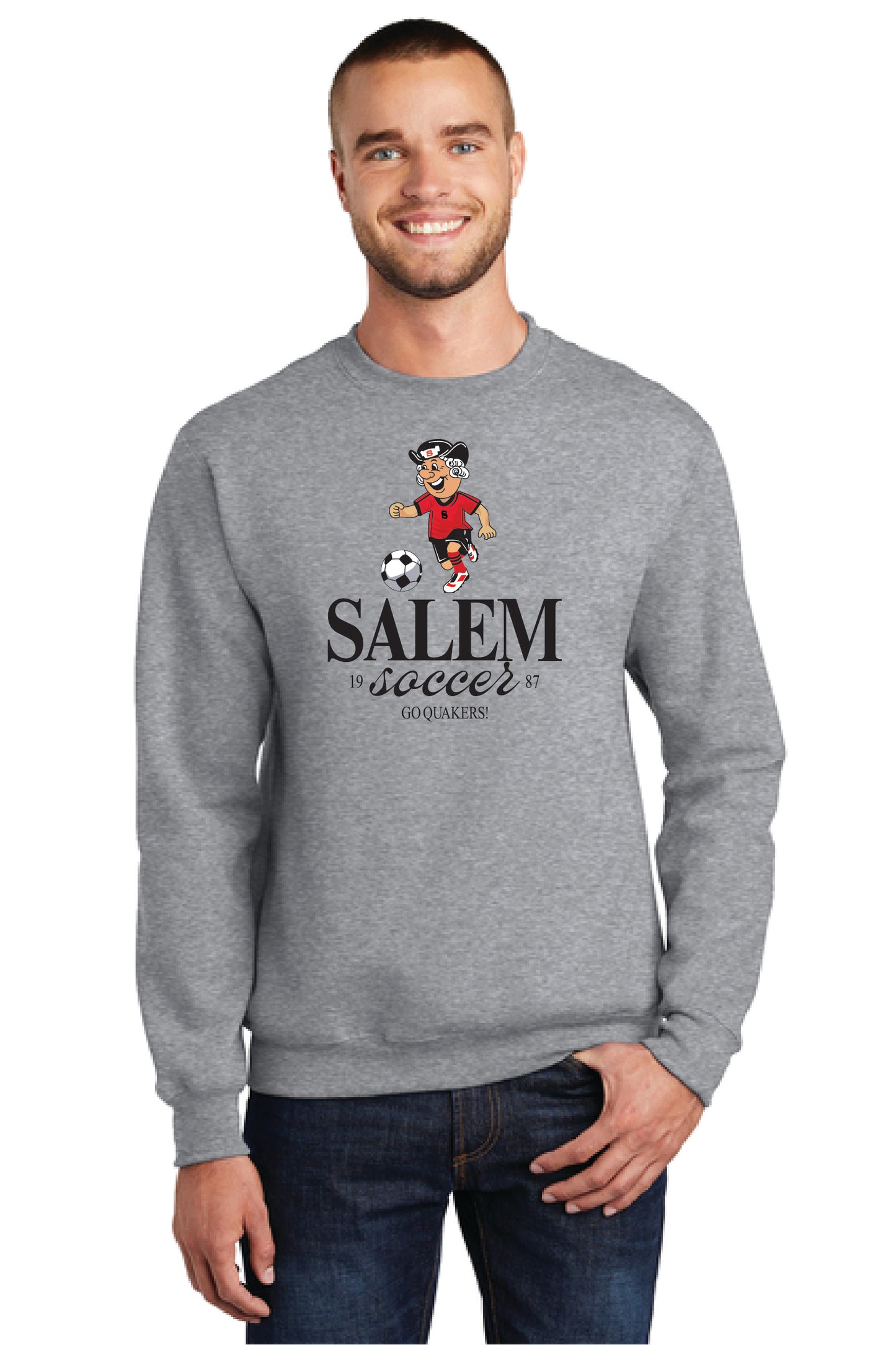 SALEM QUAKERS SOCCER Port & Company® Core Fleece Crewneck Sweatshirt 15