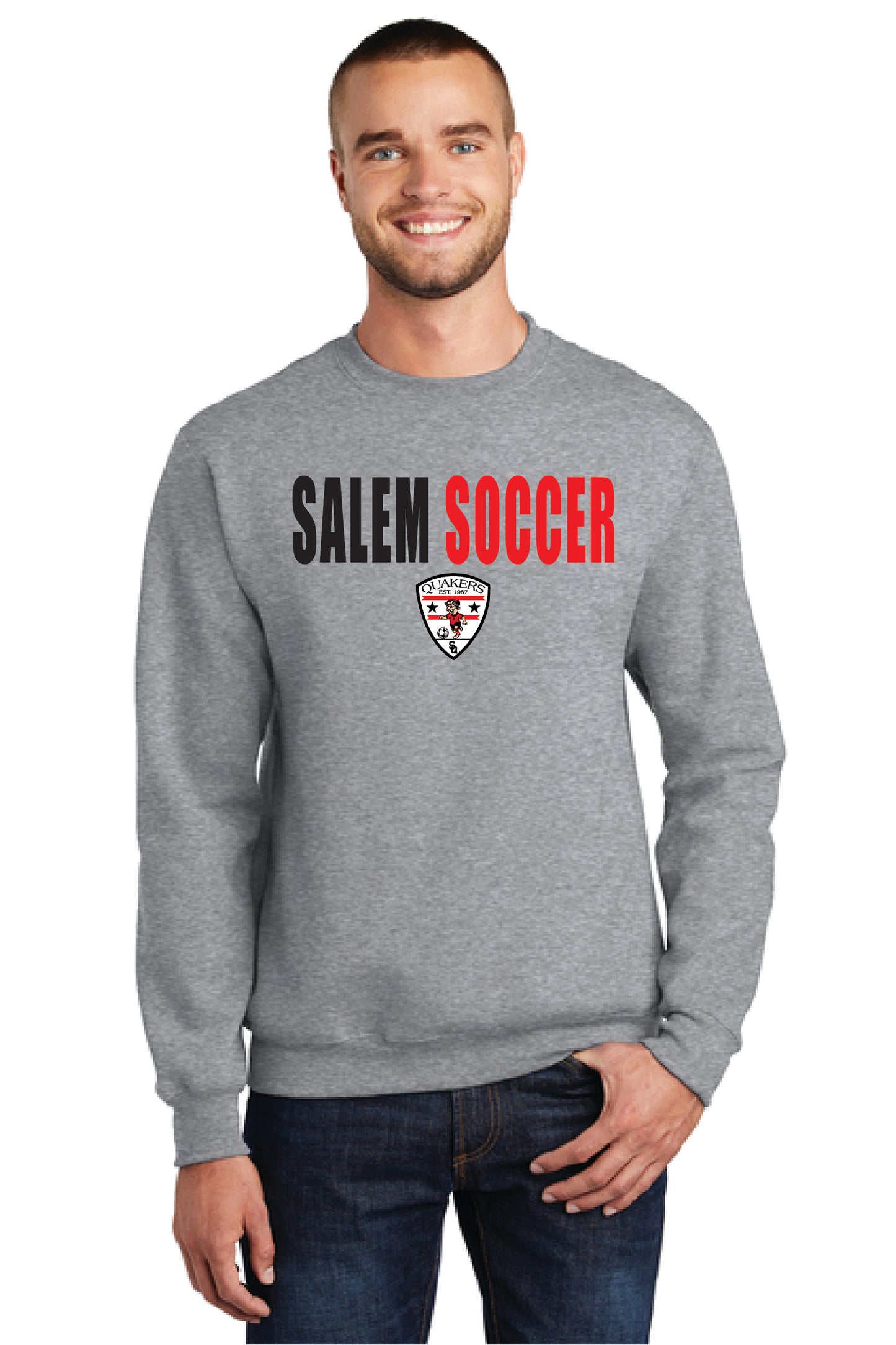 SALEM QUAKERS SOCCER Port & Company® Core Fleece Crewneck Sweatshirt 10