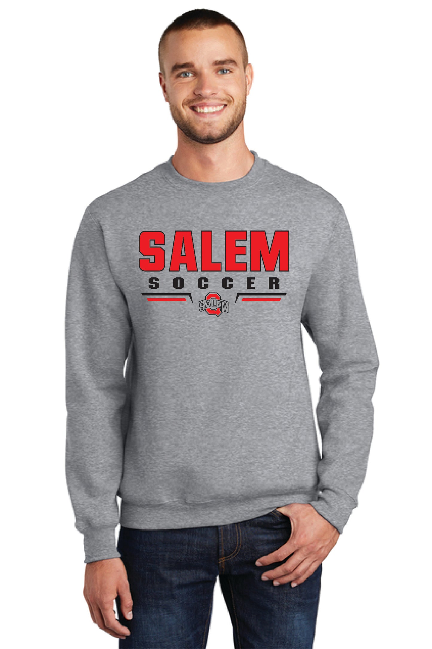 SALEM QUAKERS SOCCER Port & Company® Core Fleece Crewneck Sweatshirt 1