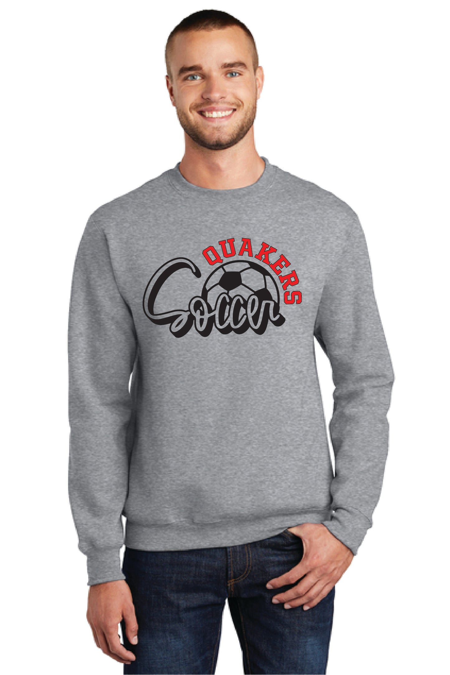 SALEM QUAKERS SOCCER Port & Company® Core Fleece Crewneck Sweatshirt 13