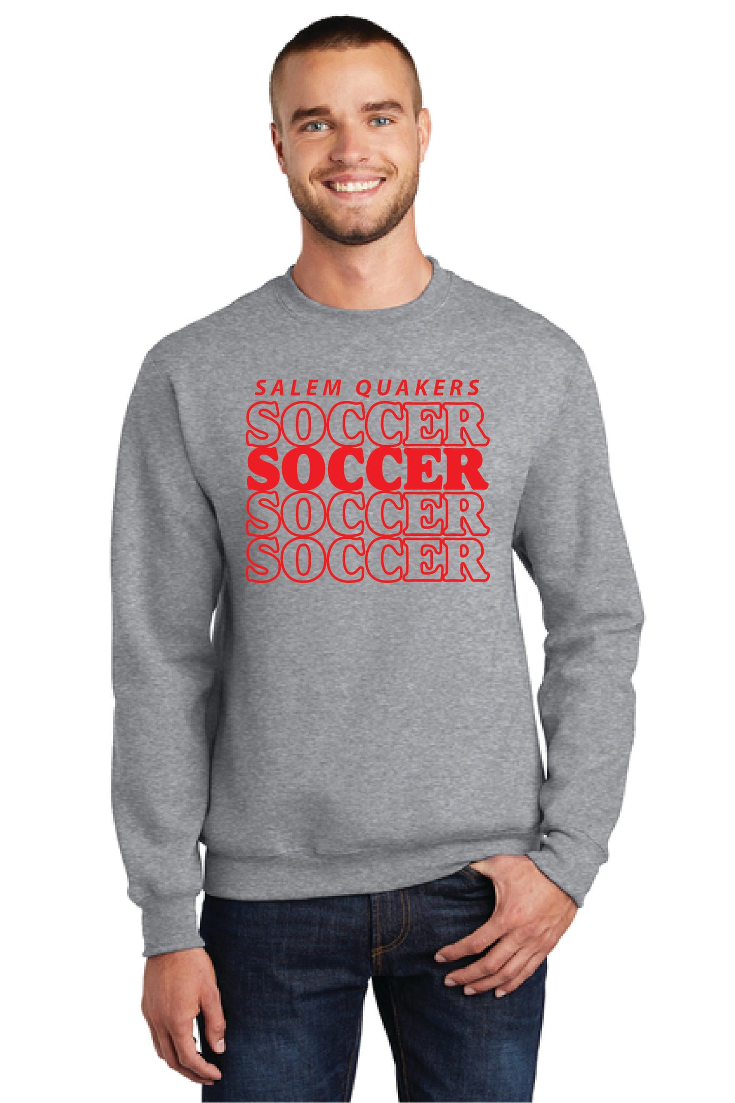 SALEM QUAKERS SOCCER Port & Company® Core Fleece Crewneck Sweatshirt 6