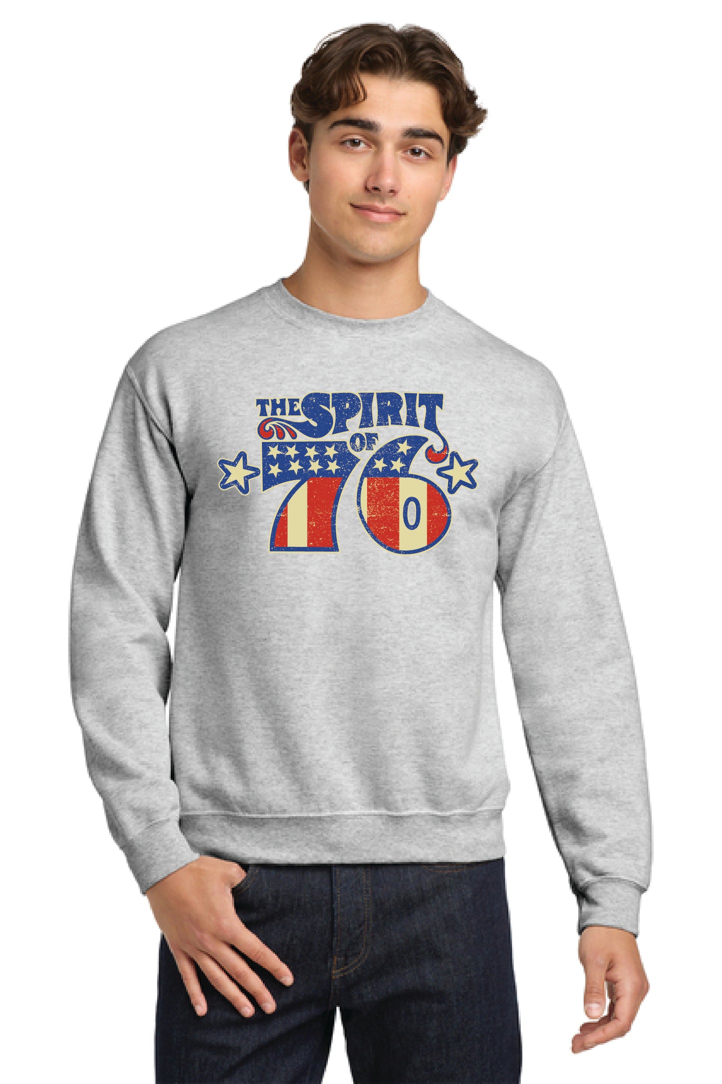 THE SPIRIT OF 76 PC78 Port & Company® Core Fleece Crewneck Sweatshirt KK-22