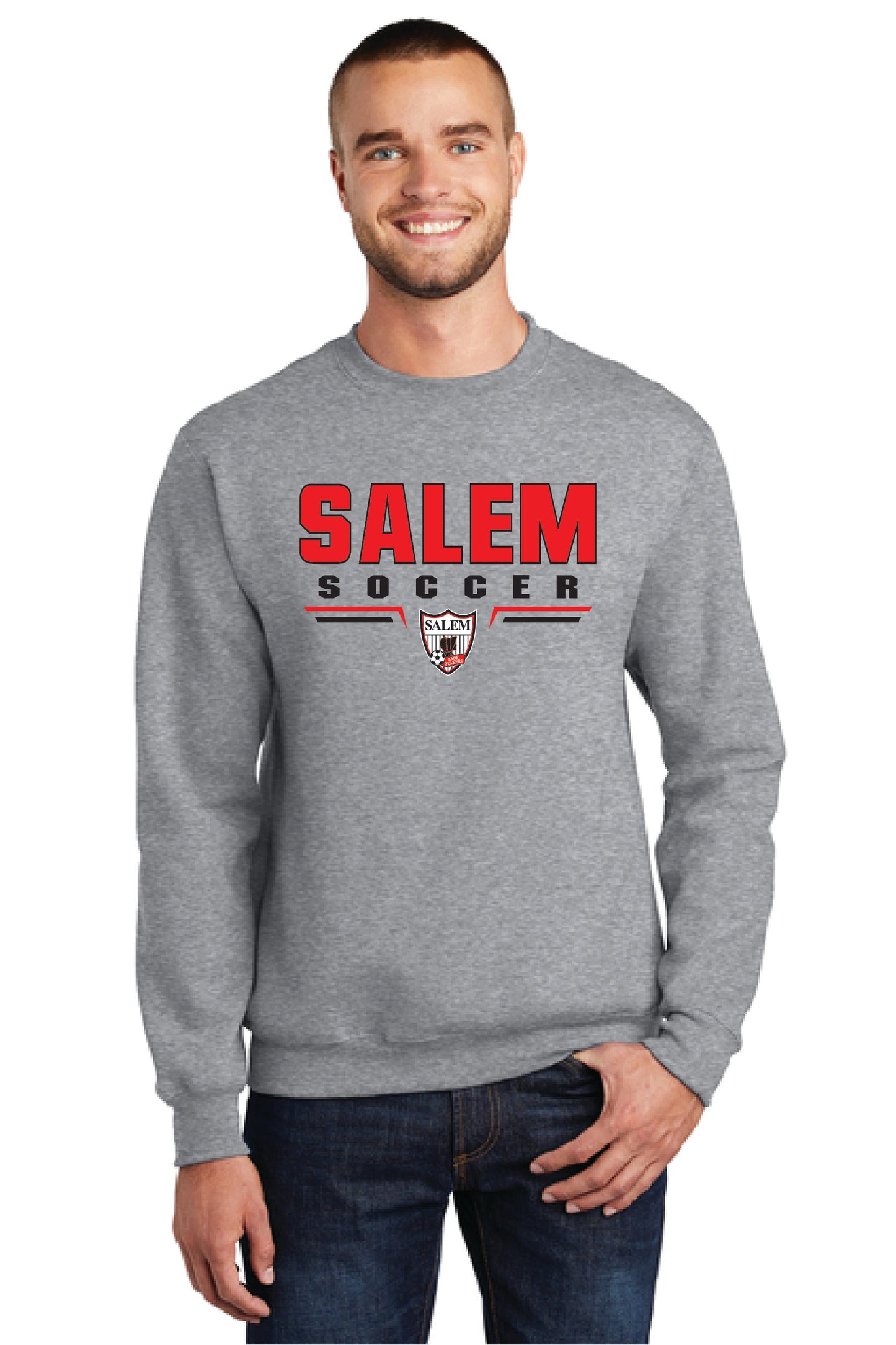 SALEM QUAKERS SOCCER Port & Company® Core Fleece Crewneck Sweatshirt 11