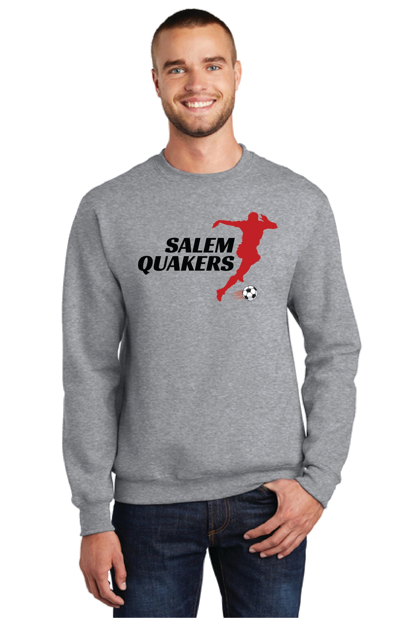 SALEM QUAKERS SOCCER Port & Company® Core Fleece Crewneck Sweatshirt 19