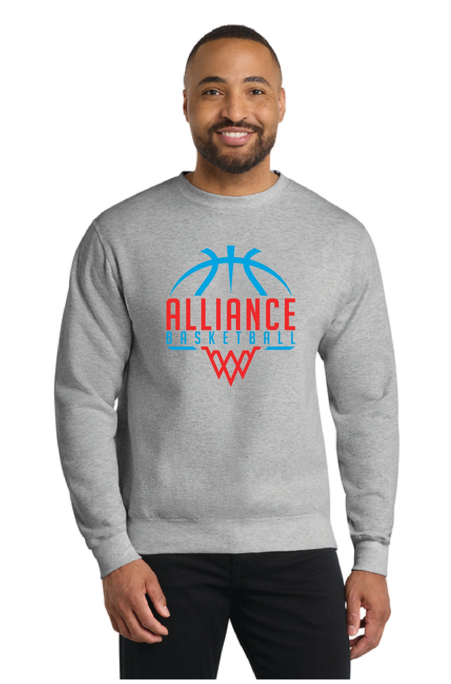 ALLIANCE AVIATORS Basketball PC78 Port & Company® Core Fleece Crewneck Sweatshirt 6