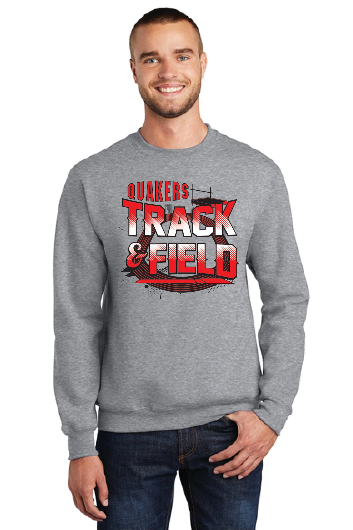 SALEM QUAKERS TRACK AND FIELD PC78 Port & Company® Core Fleece Crewneck Sweatshirt 10