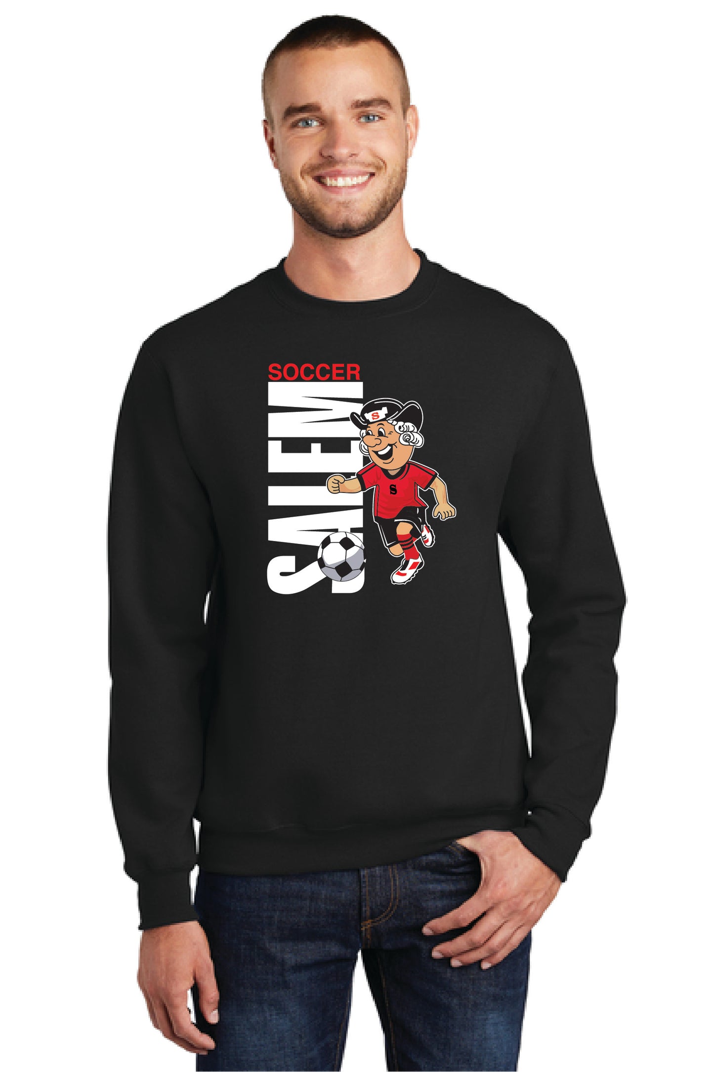 SALEM QUAKERS SOCCER Port & Company® Core Fleece Crewneck Sweatshirt 16
