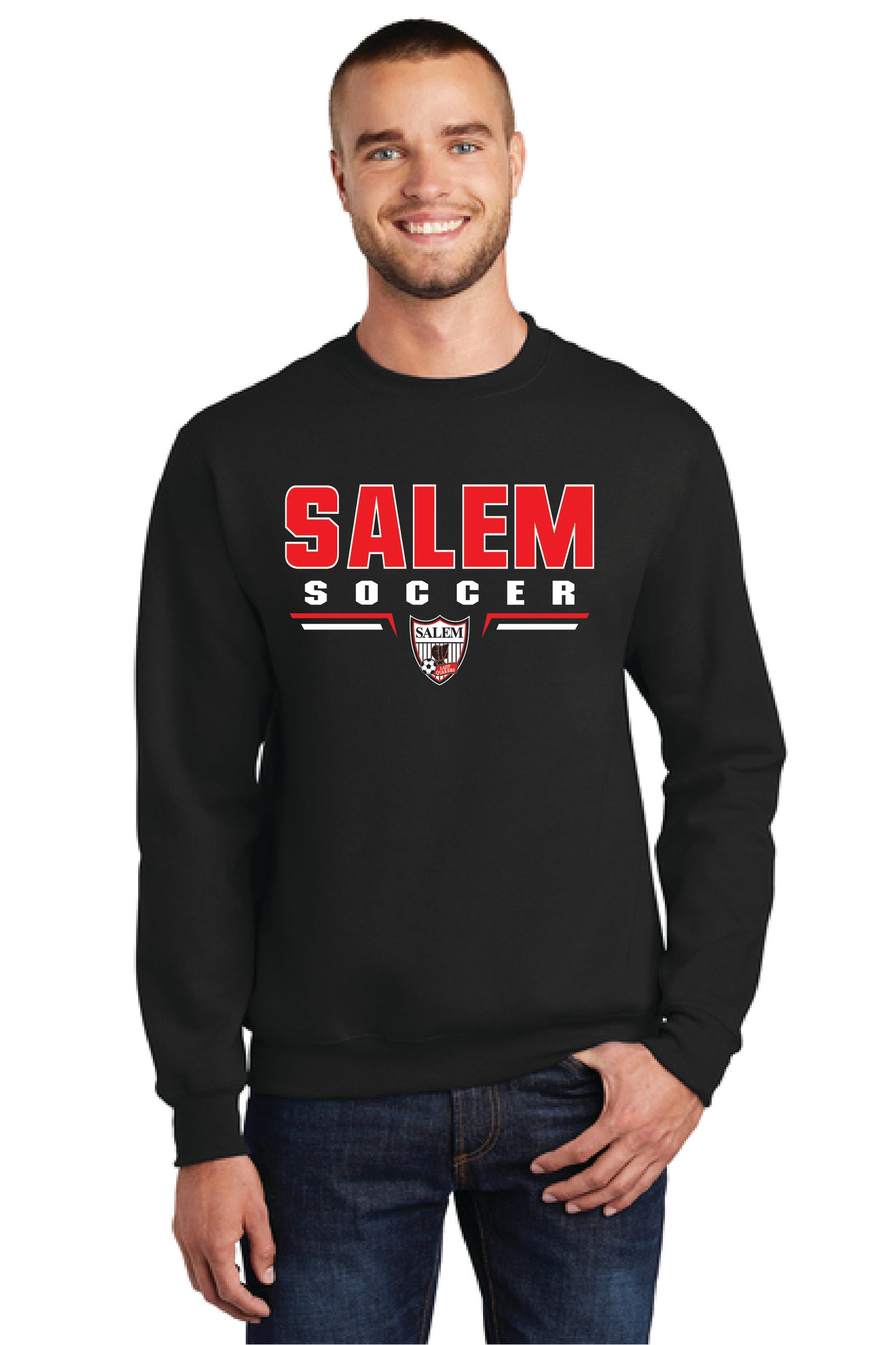 SALEM QUAKERS SOCCER Port & Company® Core Fleece Crewneck Sweatshirt 11