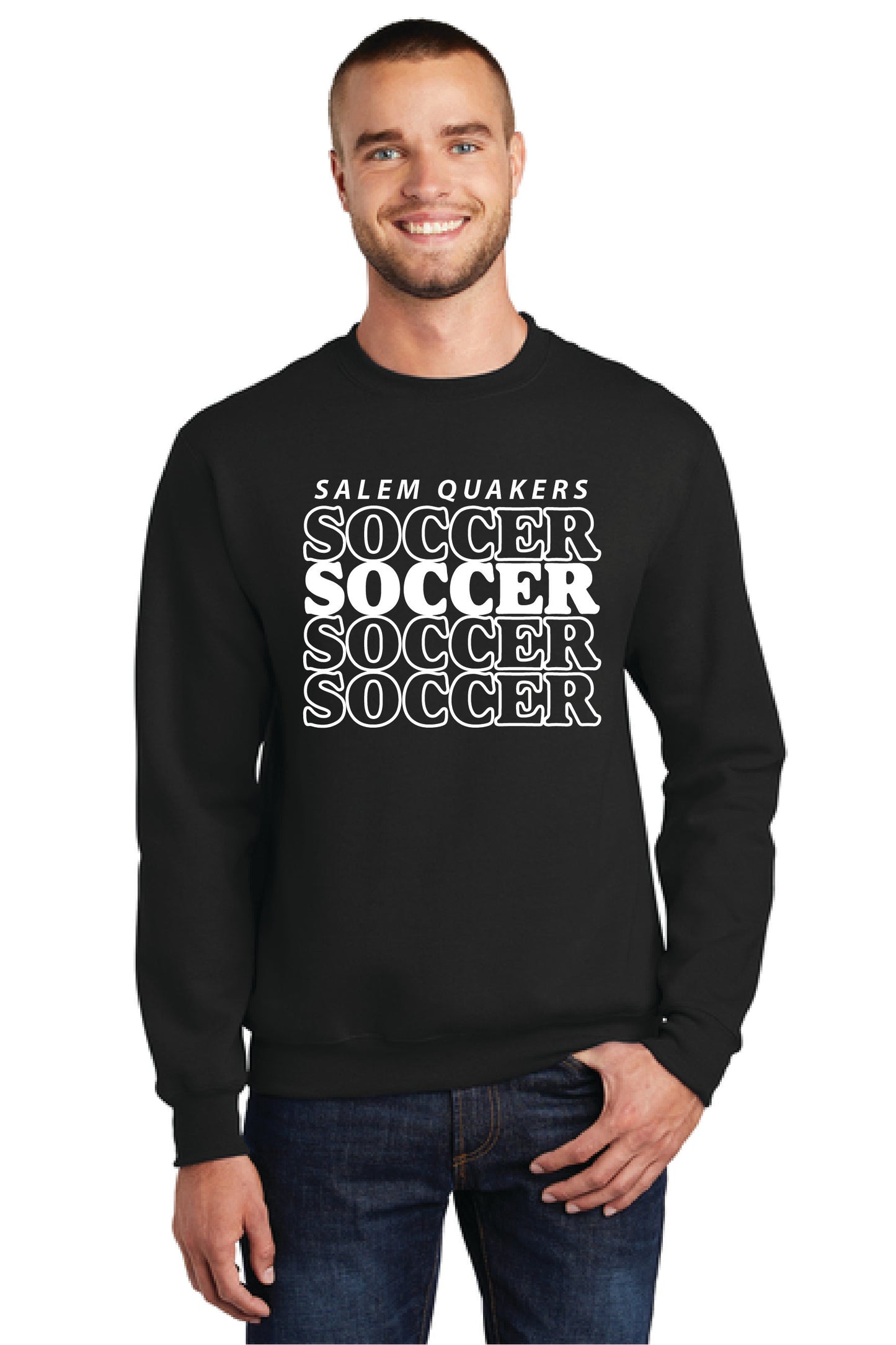 SALEM QUAKERS SOCCER Port & Company® Core Fleece Crewneck Sweatshirt 6