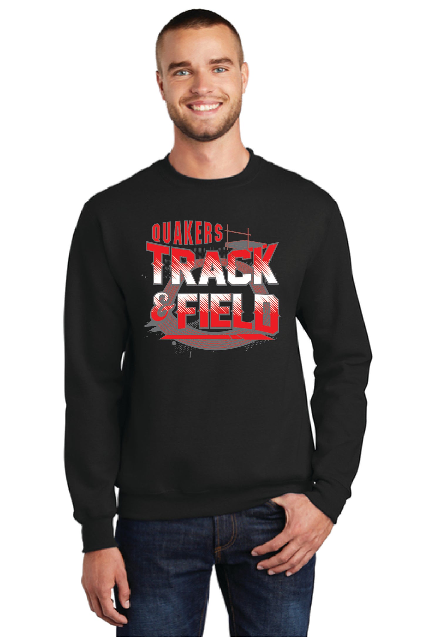SALEM QUAKERS TRACK AND FIELD PC78 Port & Company® Core Fleece Crewneck Sweatshirt 10