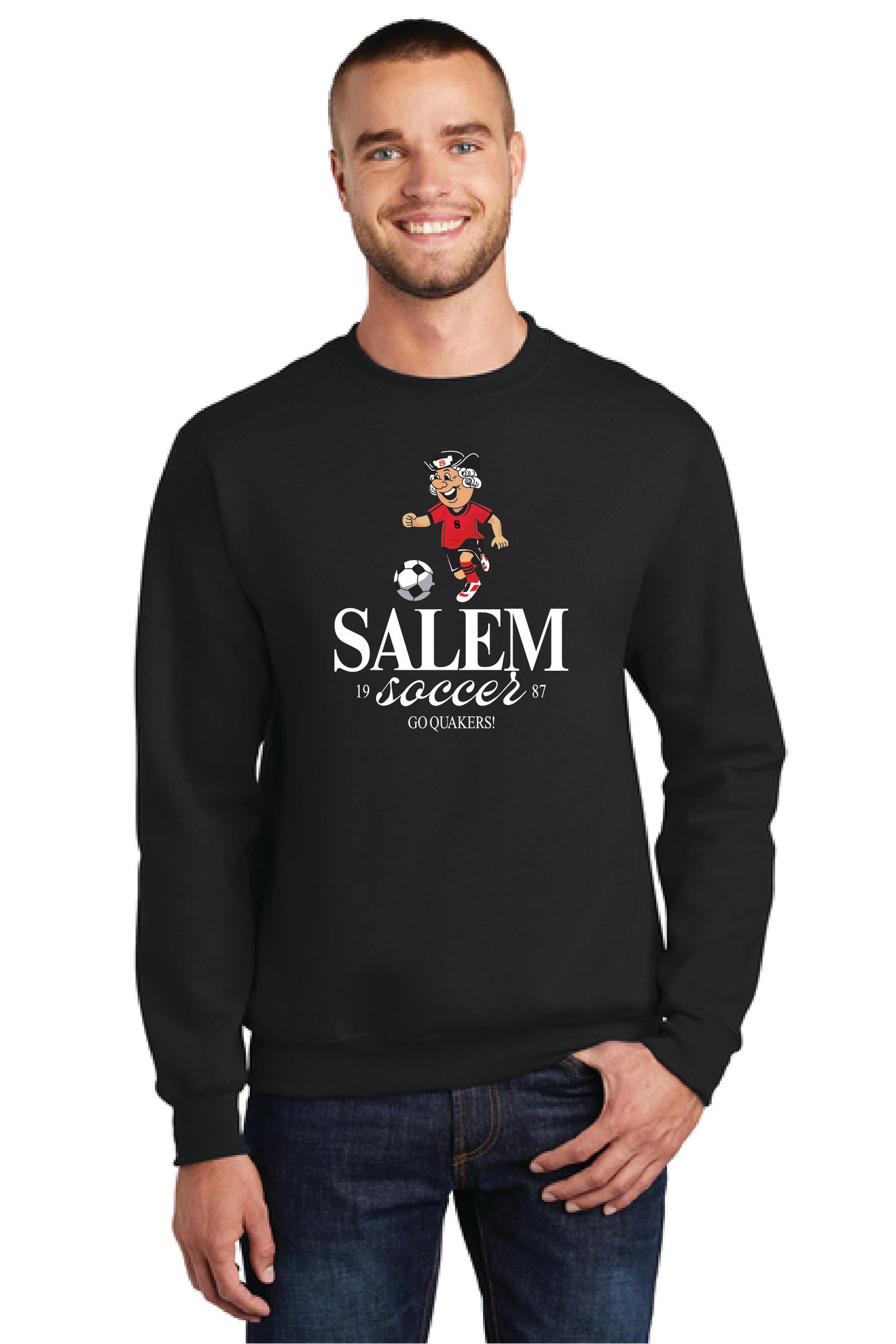 SALEM QUAKERS SOCCER Port & Company® Core Fleece Crewneck Sweatshirt 15