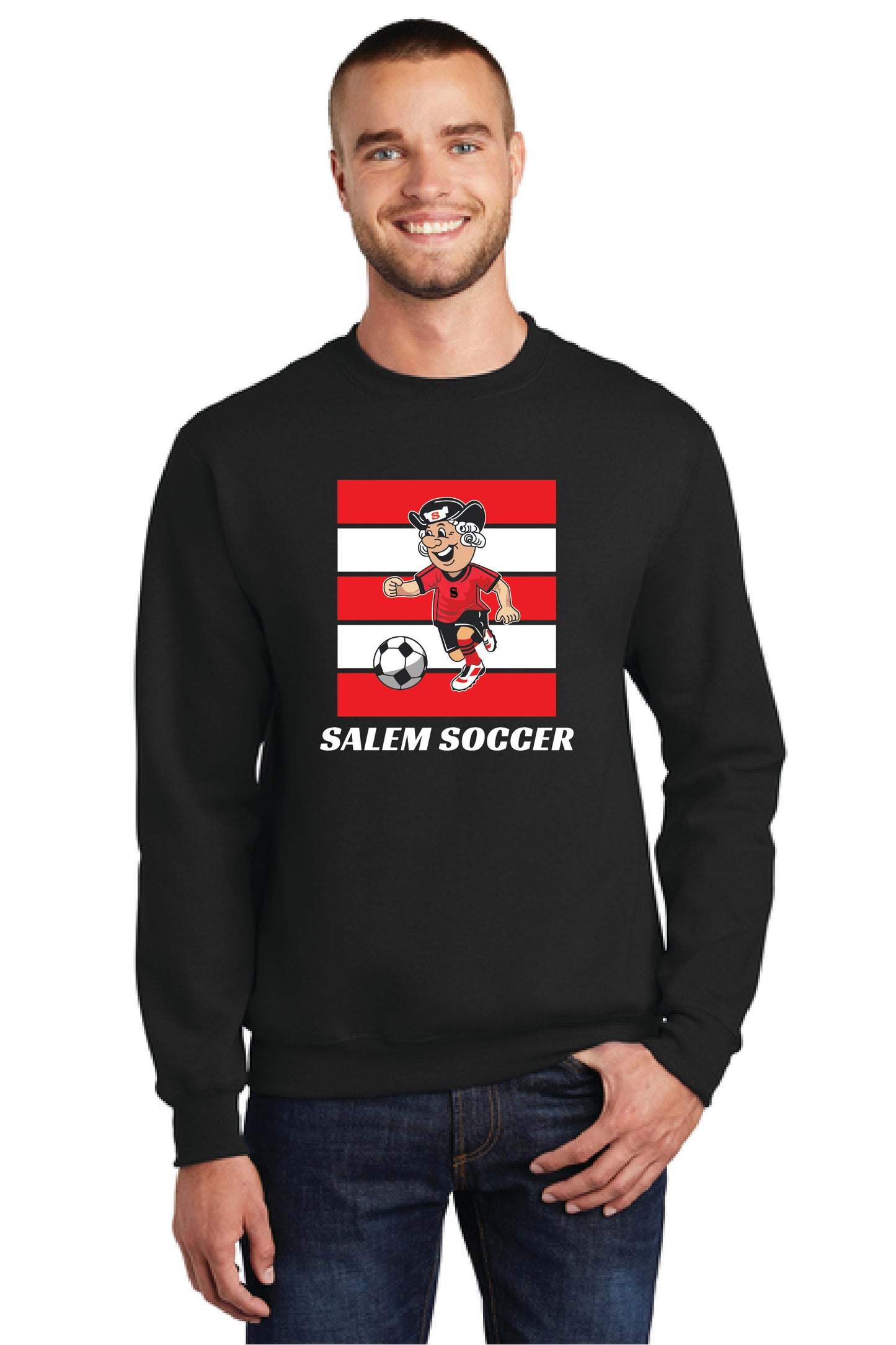 SALEM QUAKERS SOCCER Port & Company® Core Fleece Crewneck Sweatshirt 17