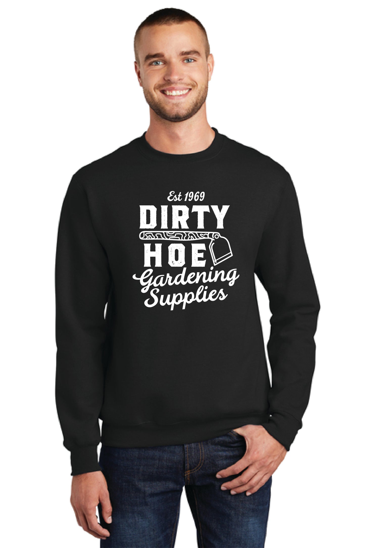 DIRTY HOE GARDENING SUPPLIES PC78 Port & Company® Core Fleece Crewneck Sweatshirt 6