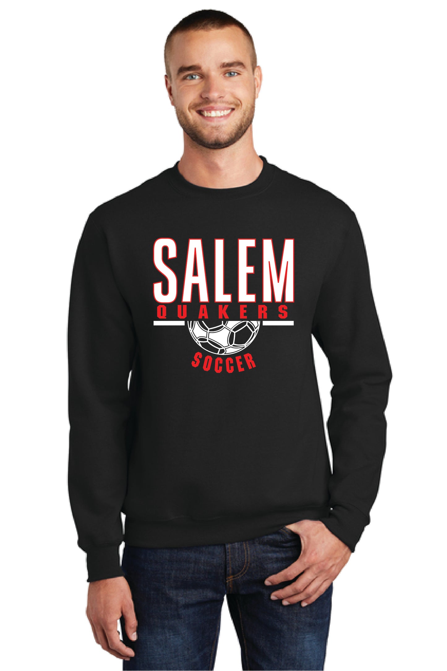 SALEM QUAKERS SOCCER Port & Company® Core Fleece Crewneck Sweatshirt 3