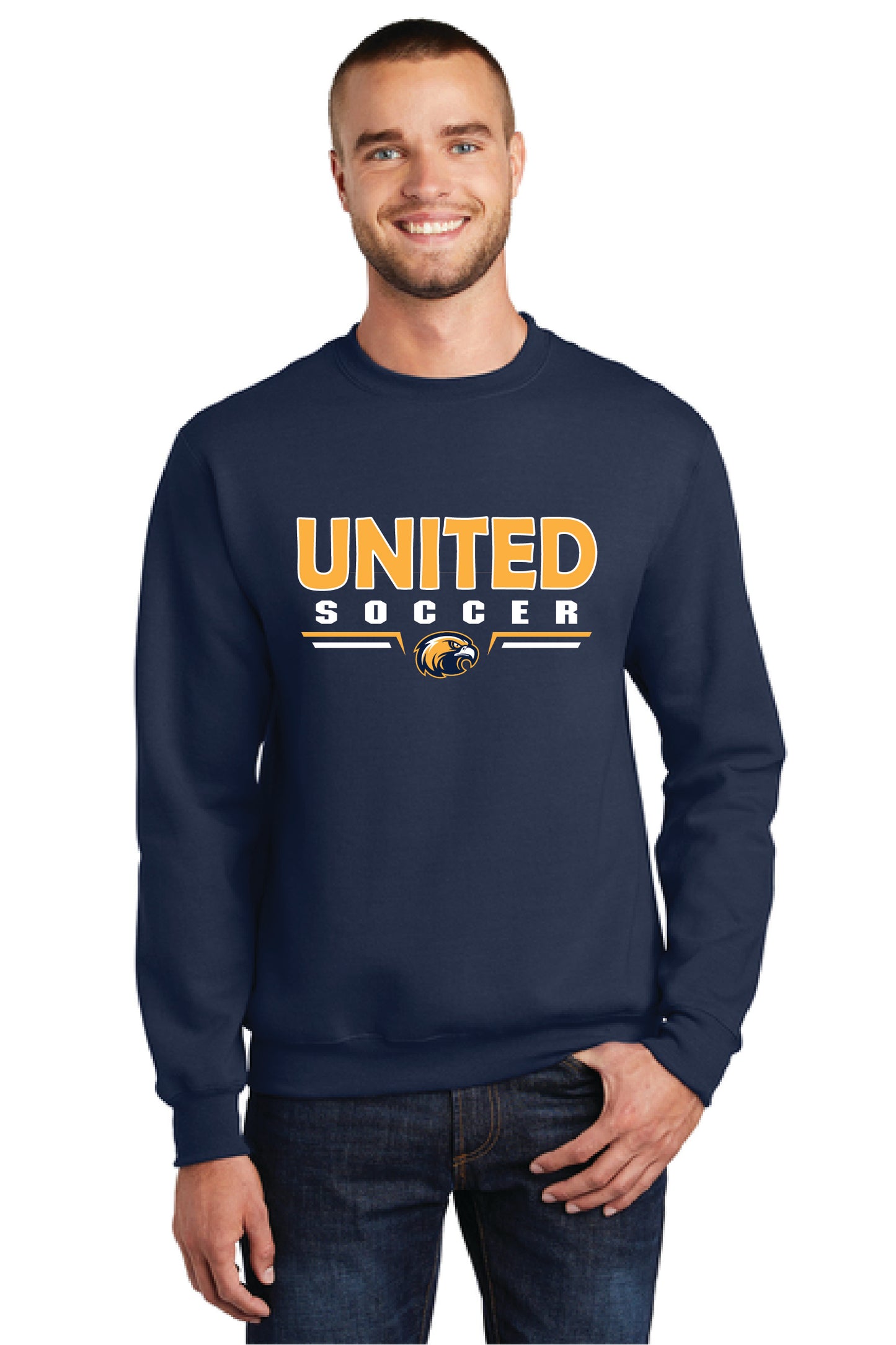 UNITED EAGLES SOCCER Port & Company® Core Fleece Crewneck Sweatshirt 1