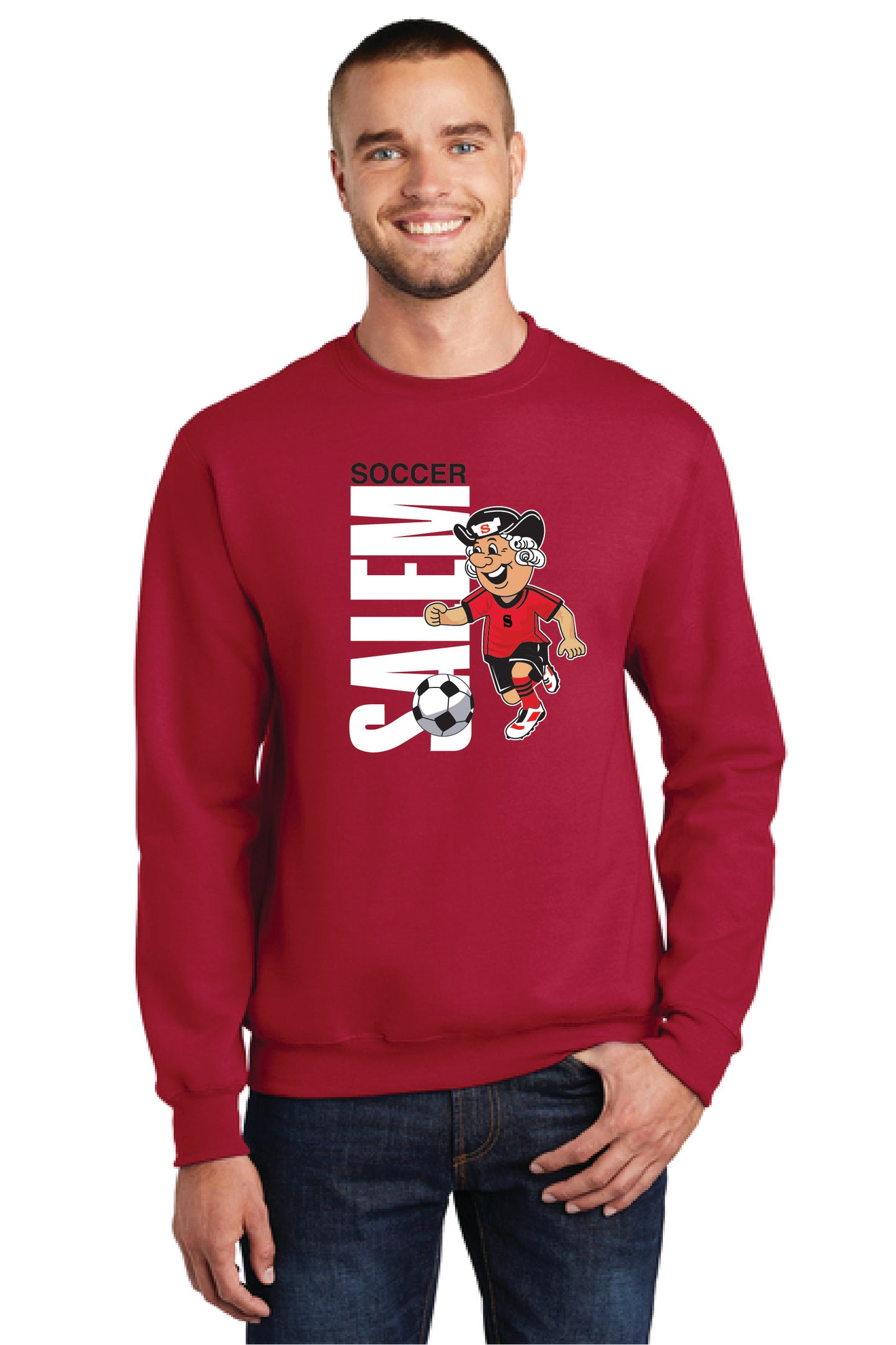 SALEM QUAKERS SOCCER Port & Company® Core Fleece Crewneck Sweatshirt 16