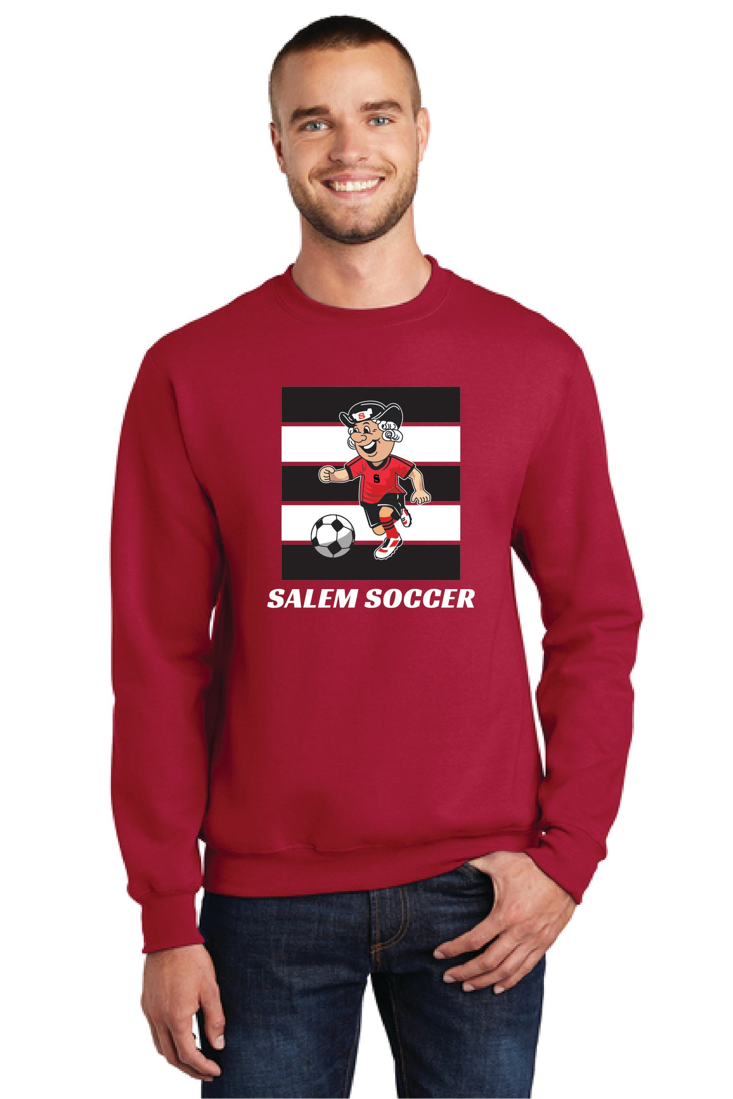 SALEM QUAKERS SOCCER Port & Company® Core Fleece Crewneck Sweatshirt 17