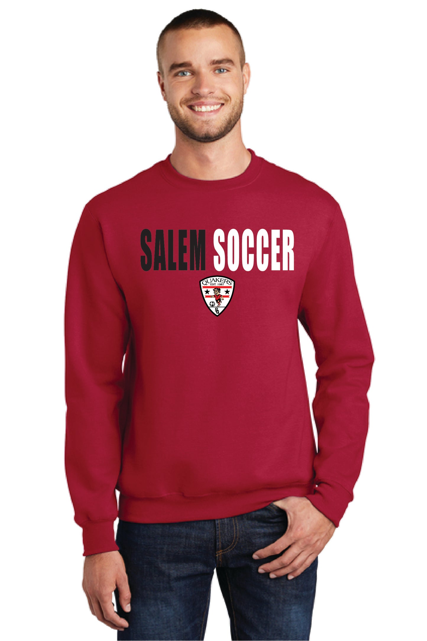 SALEM QUAKERS SOCCER Port & Company® Core Fleece Crewneck Sweatshirt 10