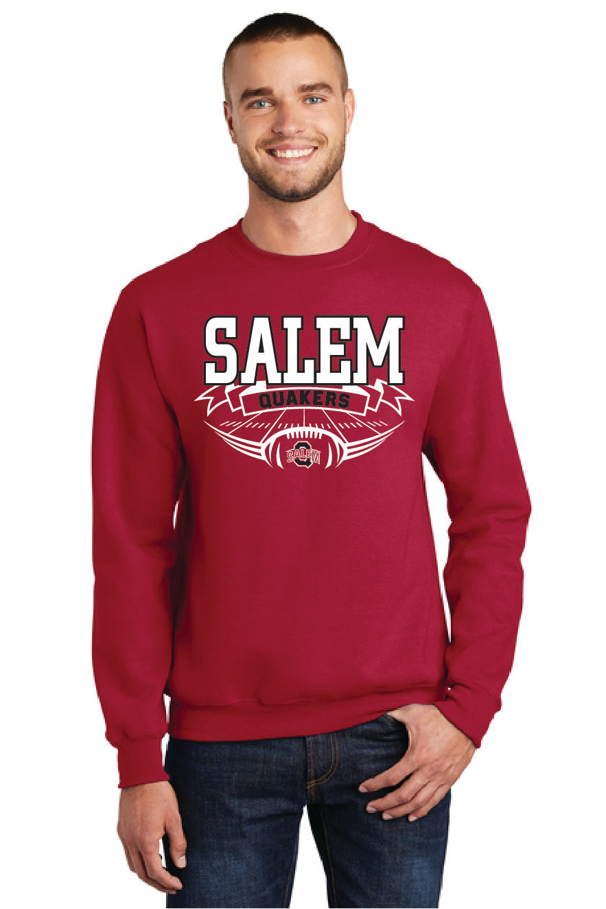 SALEM QUAKERS FOOTBALL PC78 Port & Company® Core Fleece Crewneck Sweatshirt SF-2