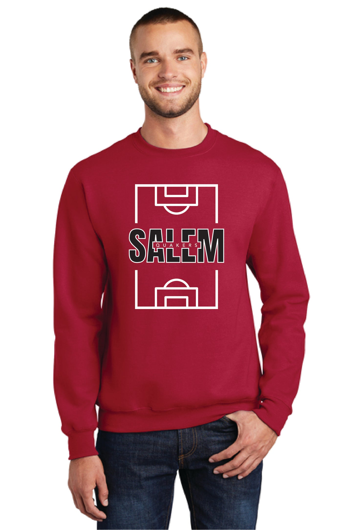 SALEM QUAKERS SOCCER Port & Company® Core Fleece Crewneck Sweatshirt 18