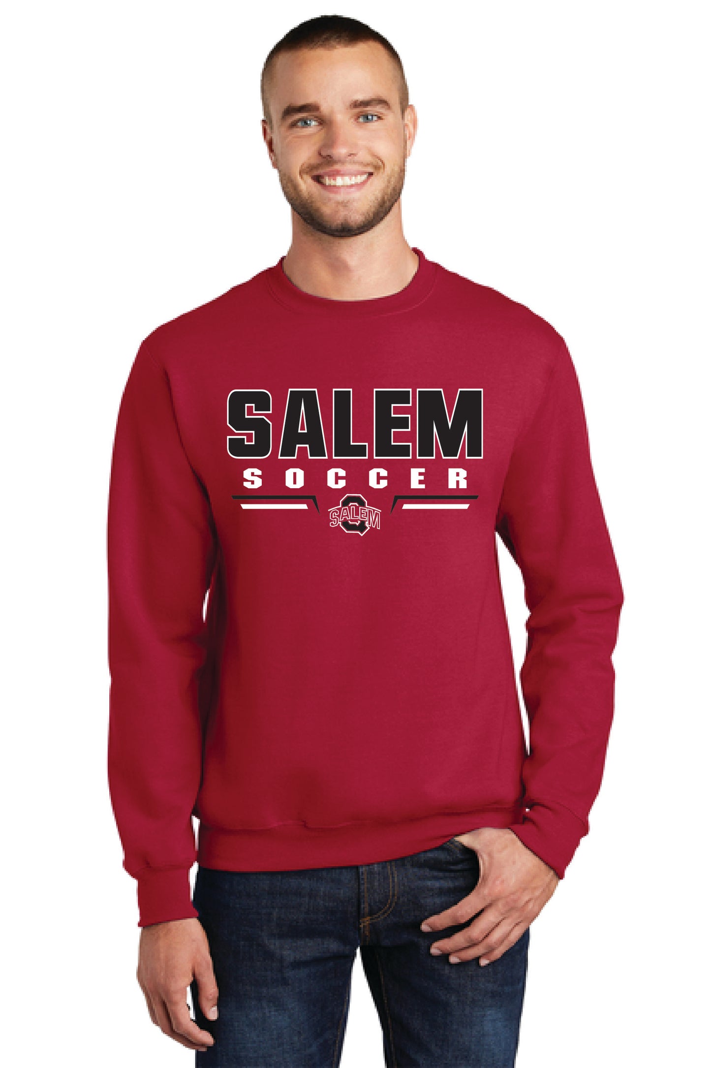 SALEM QUAKERS SOCCER Port & Company® Core Fleece Crewneck Sweatshirt 1