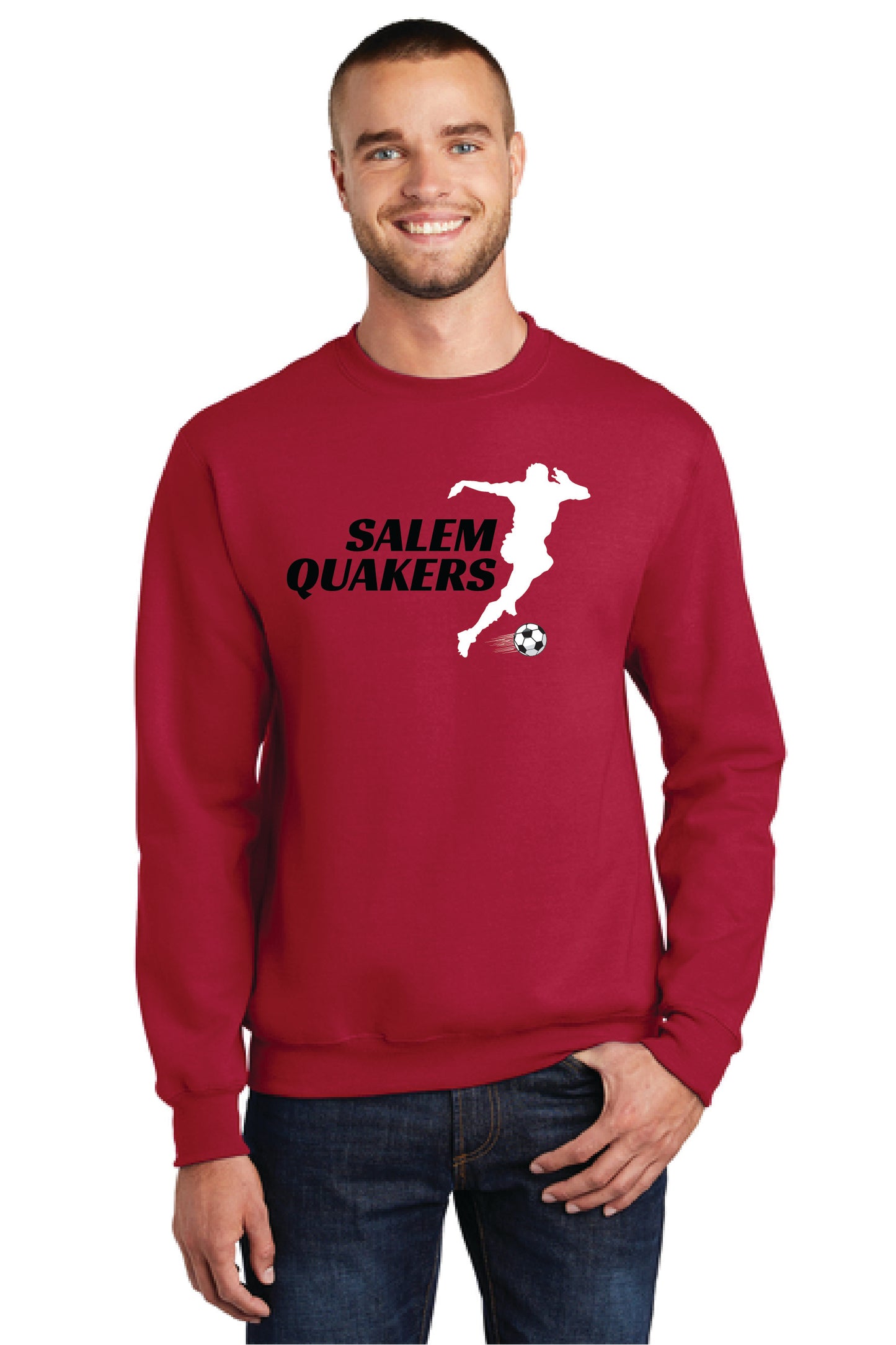 SALEM QUAKERS SOCCER Port & Company® Core Fleece Crewneck Sweatshirt 19