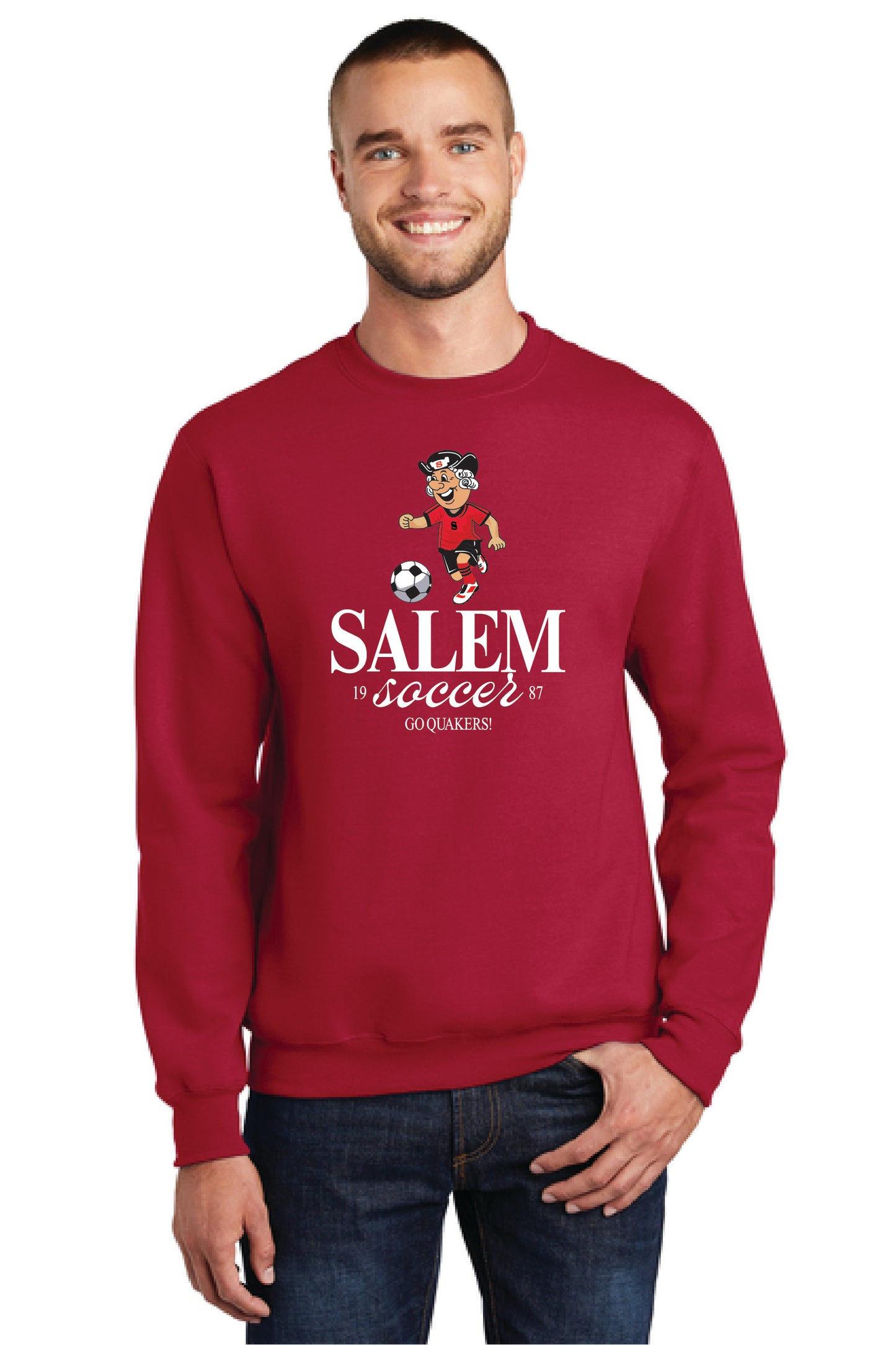 SALEM QUAKERS SOCCER Port & Company® Core Fleece Crewneck Sweatshirt 15
