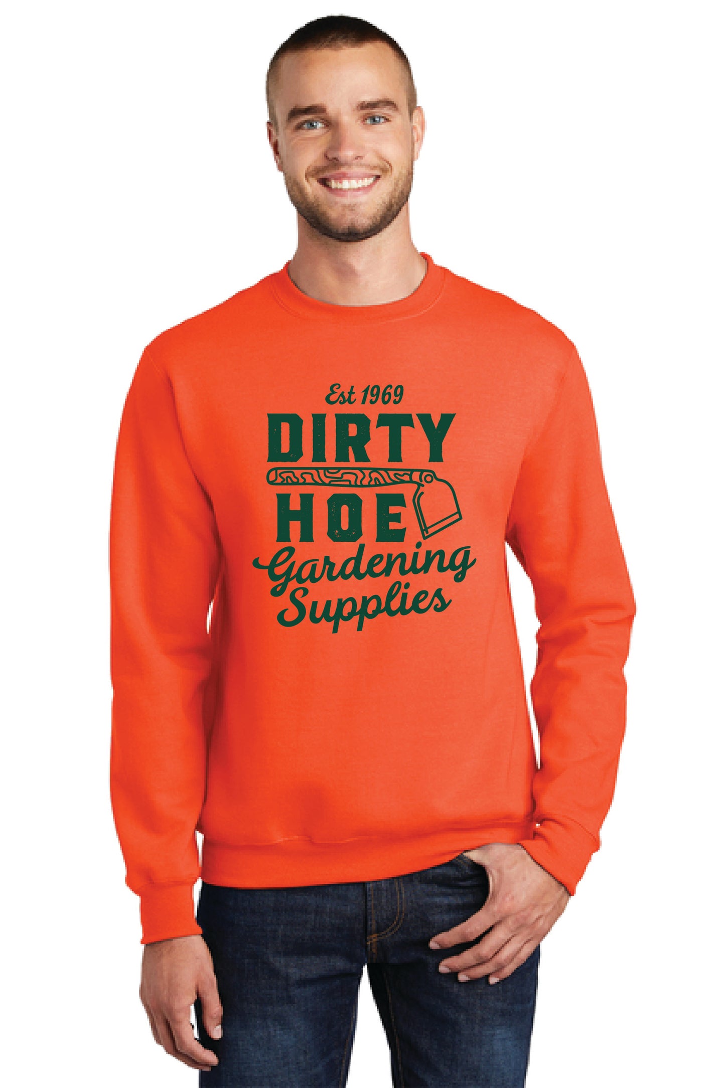 DIRTY HOE GARDENING SUPPLIES PC78 Port & Company® Core Fleece Crewneck Sweatshirt 6