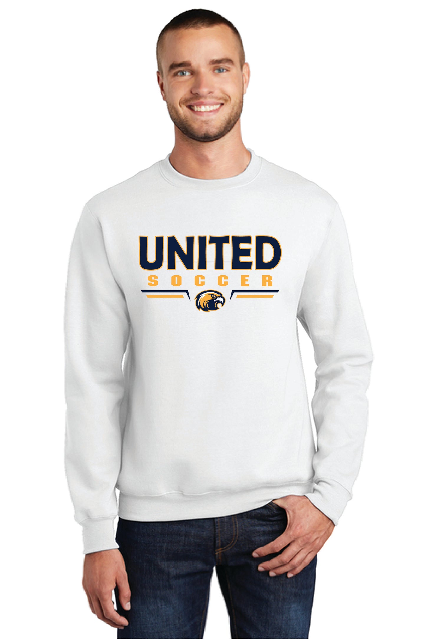 UNITED EAGLES SOCCER Port & Company® Core Fleece Crewneck Sweatshirt 1