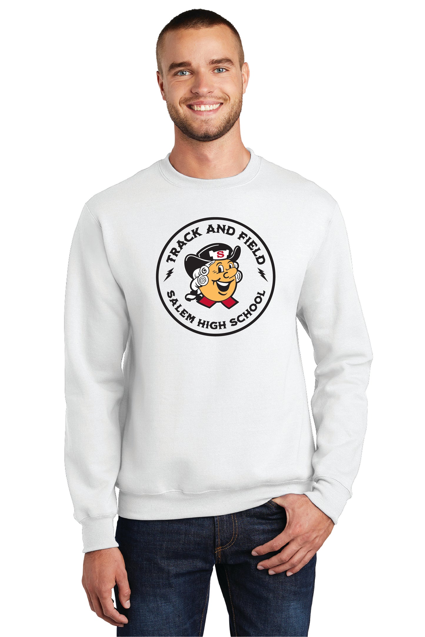 SALEM QUAKERS TRACK AND FIELD PC78 Port & Company® Core Fleece Crewneck Sweatshirt 8
