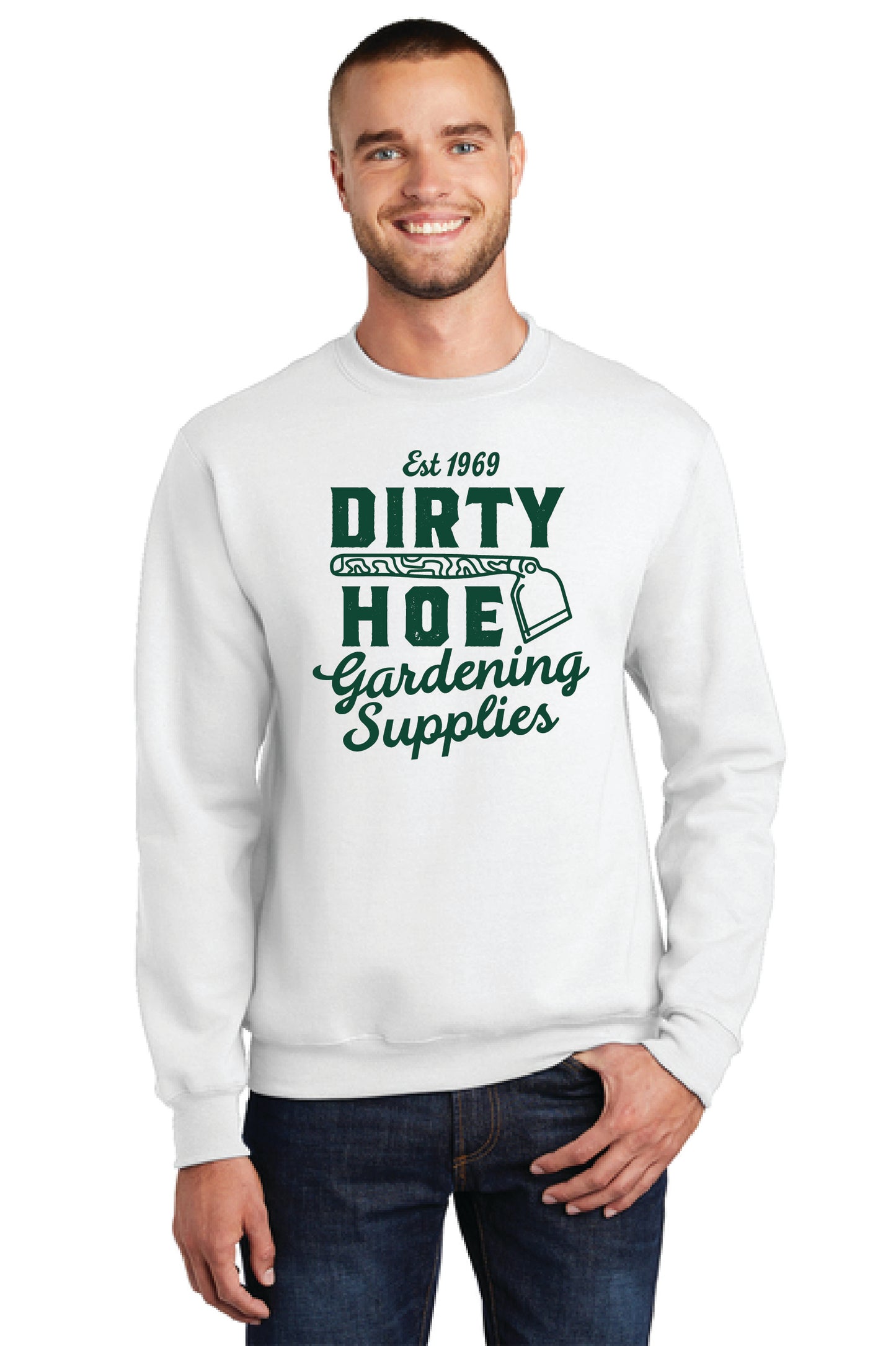 DIRTY HOE GARDENING SUPPLIES PC78 Port & Company® Core Fleece Crewneck Sweatshirt 6