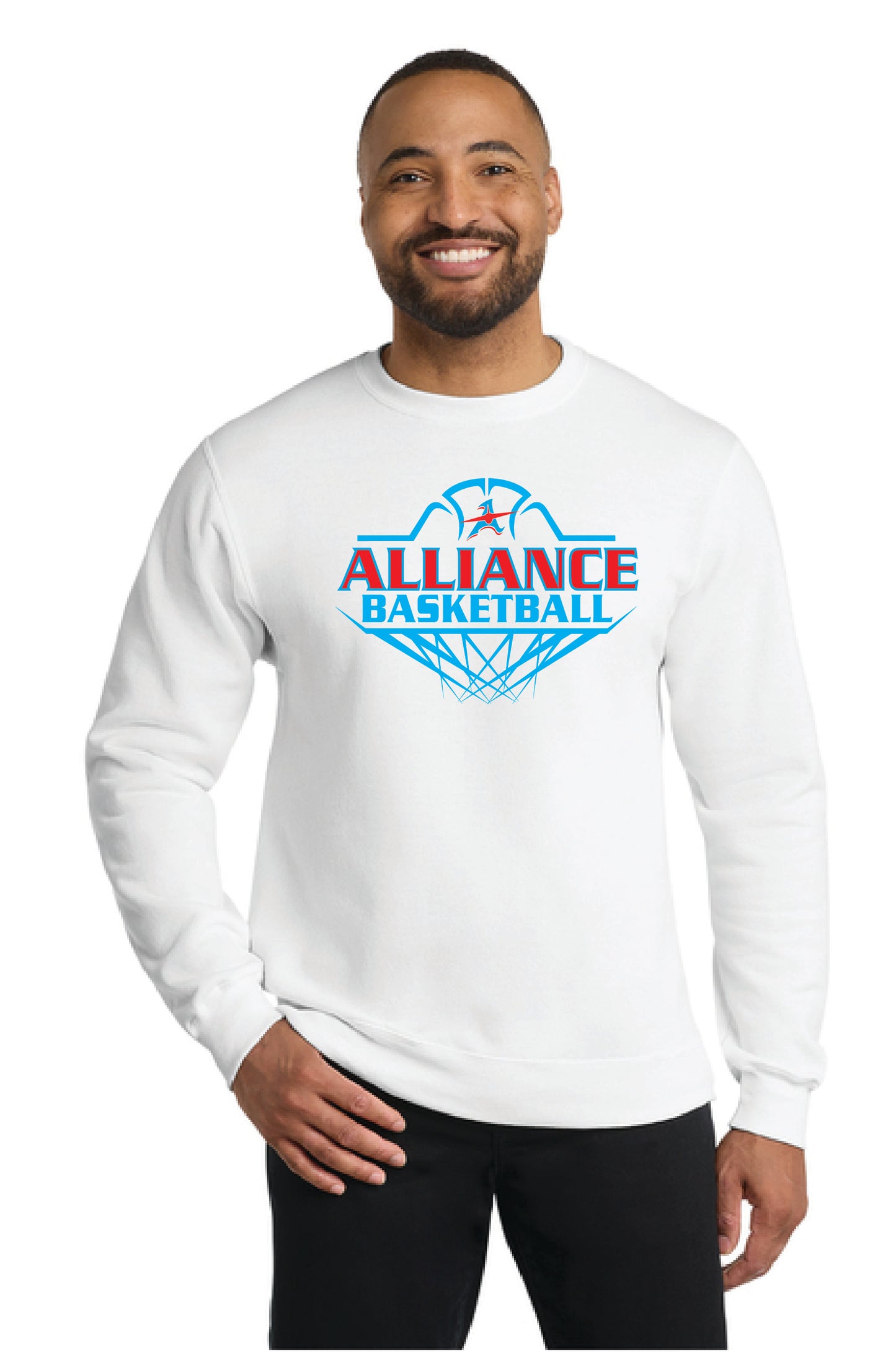 ALLIANCE AVIATORS Basketball PC78 Port & Company® Core Fleece Crewneck Sweatshirt 8