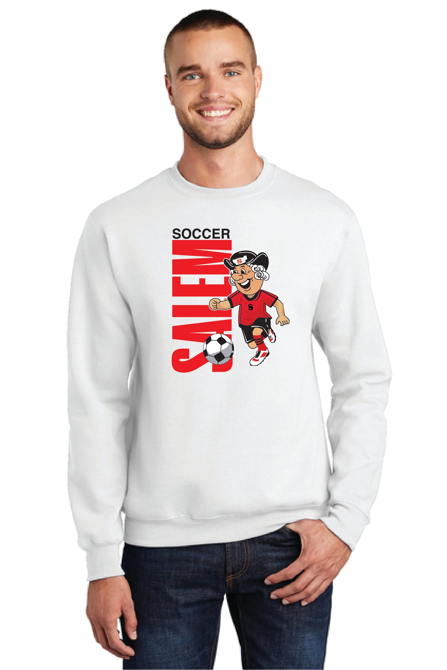 SALEM QUAKERS SOCCER Port & Company® Core Fleece Crewneck Sweatshirt 16