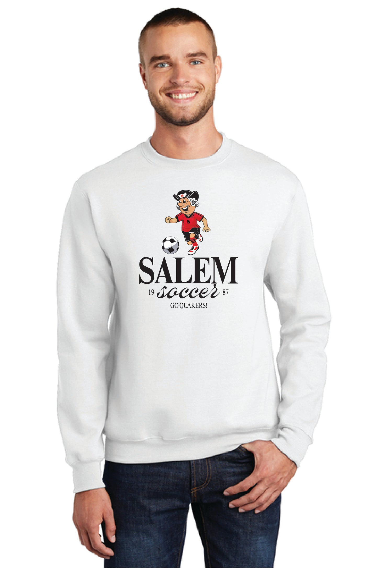 SALEM QUAKERS SOCCER Port & Company® Core Fleece Crewneck Sweatshirt 15