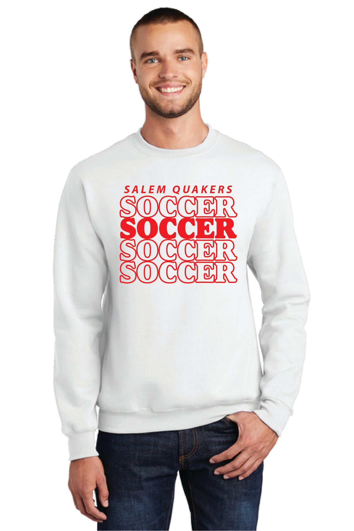 SALEM QUAKERS SOCCER Port & Company® Core Fleece Crewneck Sweatshirt 6