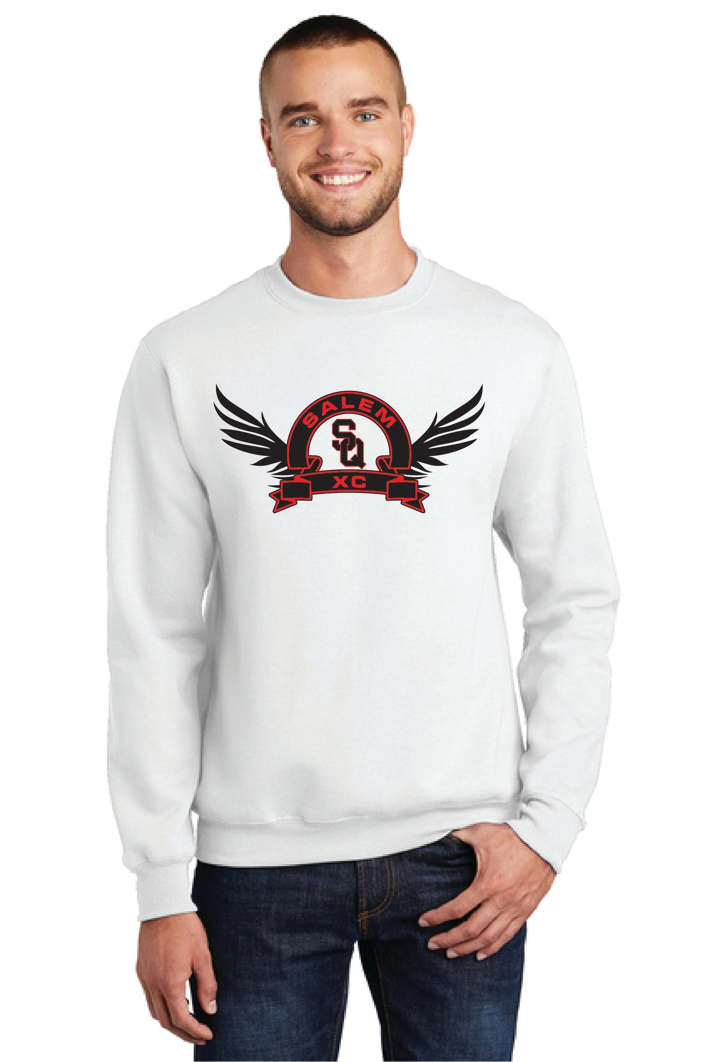 SALEM QUAKERS CROSS COUNTRY PC78 Port & Company® Core Fleece Crewneck Sweatshirt 4